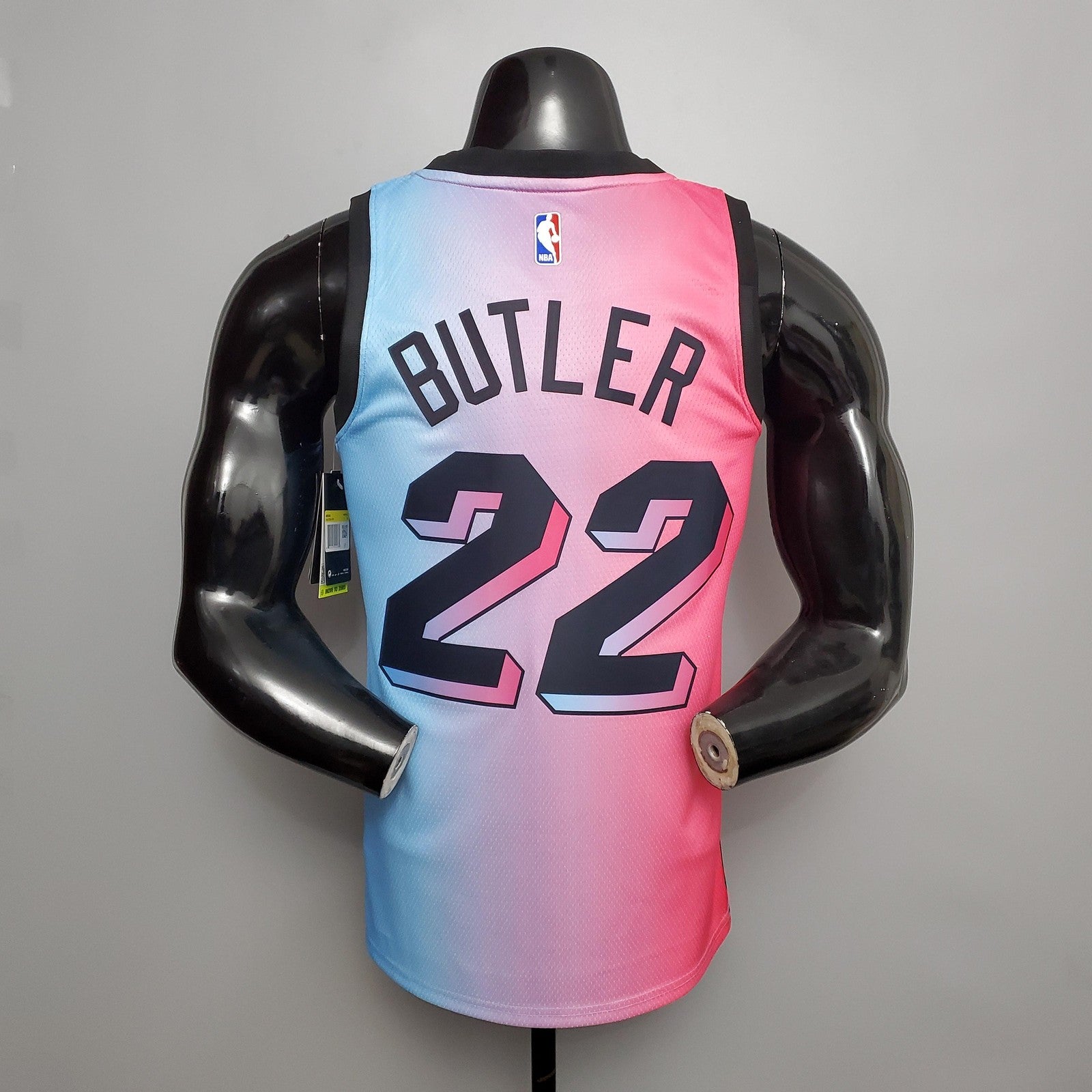 New Miami Heat Butler #22 City Edition Pink Blue Gradient Color (support Customization)