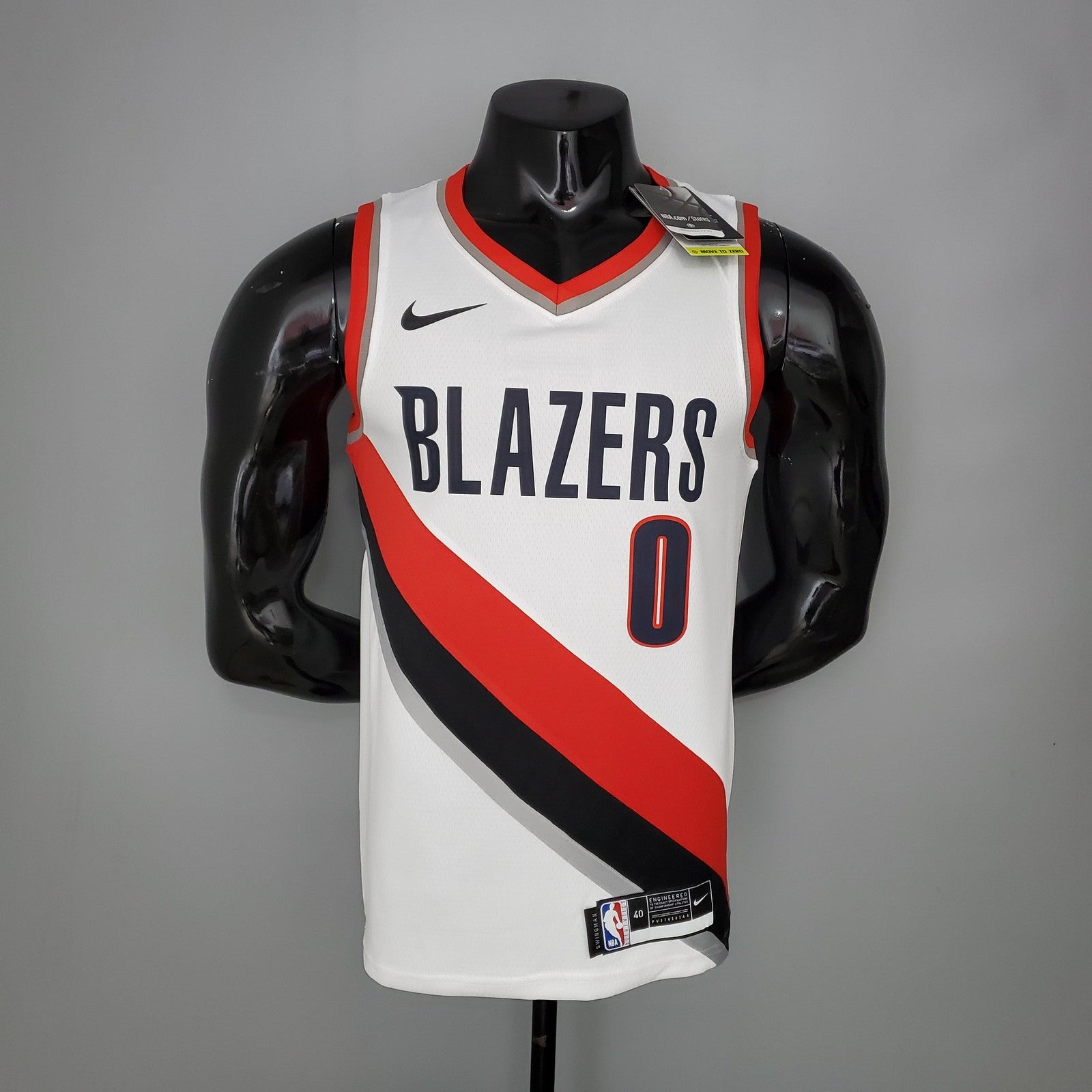 2021 Lillard#0 Trail Blazers Home White Nba Jersey
