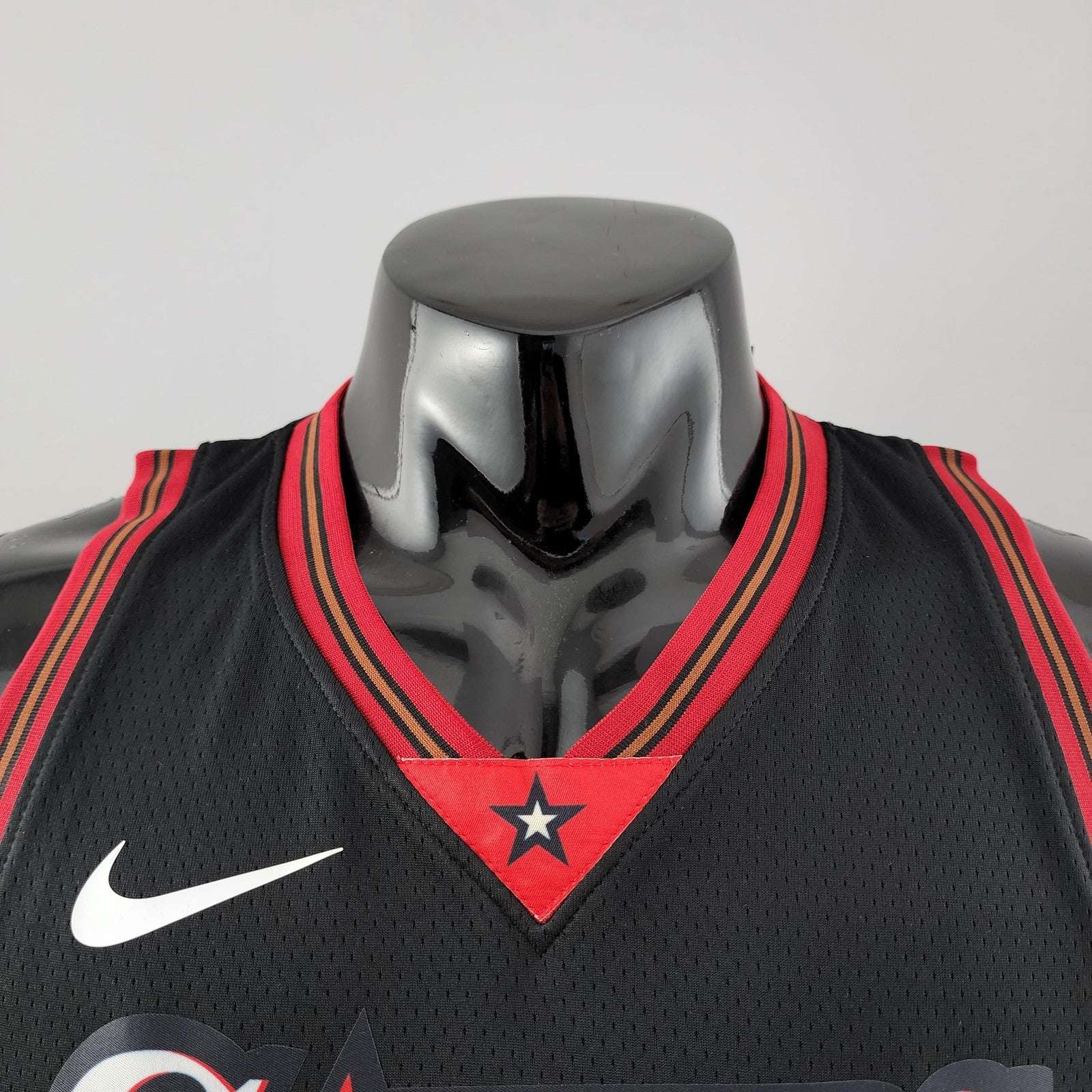 Retro Philadelphia 76ers Iverson #3 Big Meteor Black Nba Jersey