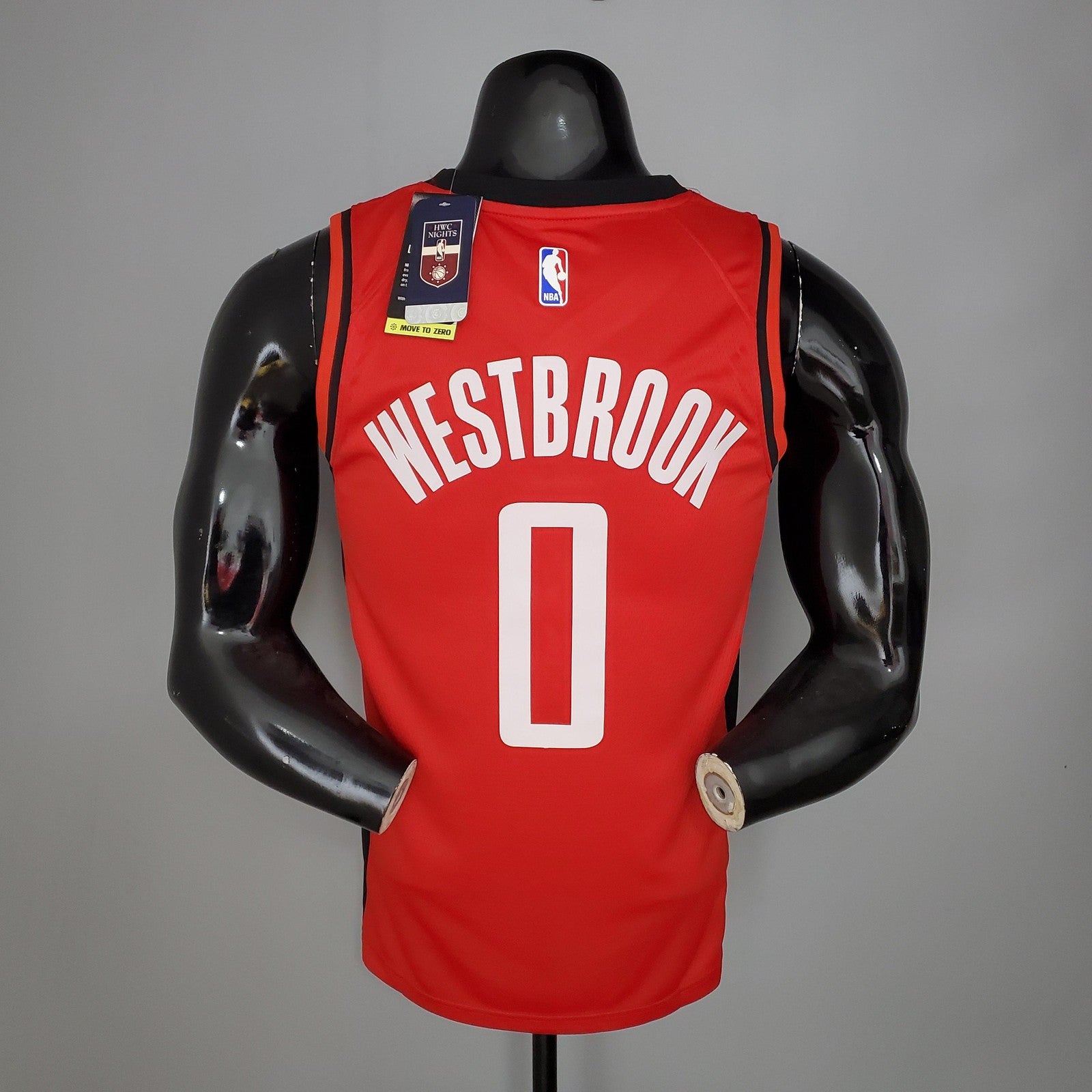 2021 Westbrook#0 Rockets Red Nba Jersey
