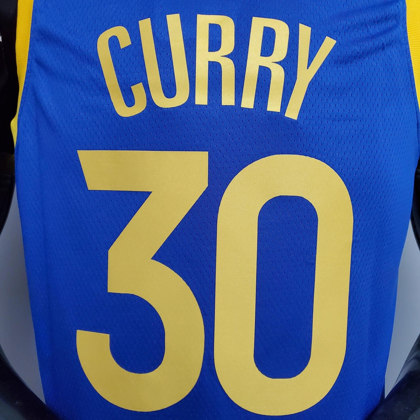 Curry #30 Golden State Warriors Blue Nba Jersey Nike Connect Recognition