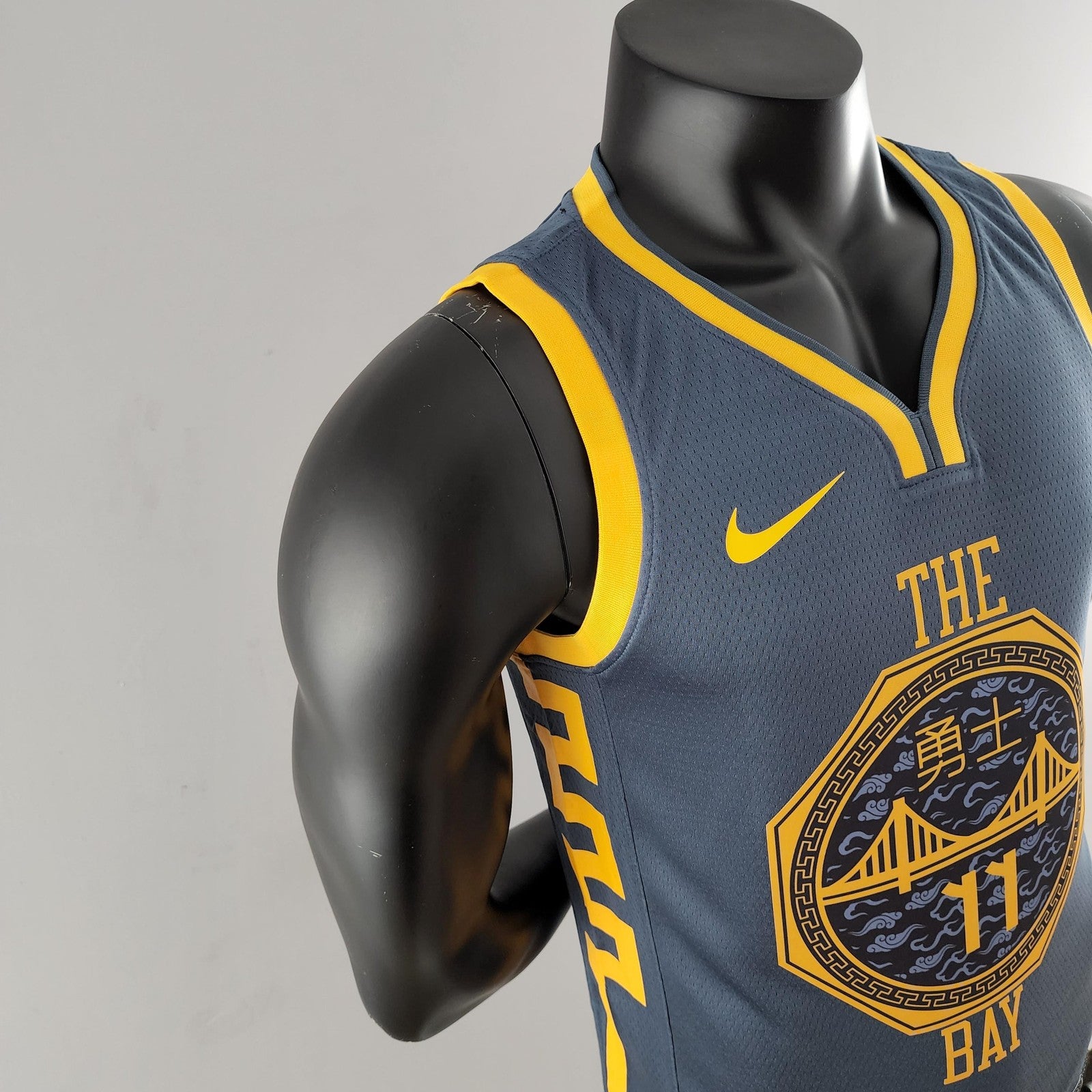 2018 Hompson #11 Golden State Warriors Grey Nba Jersey