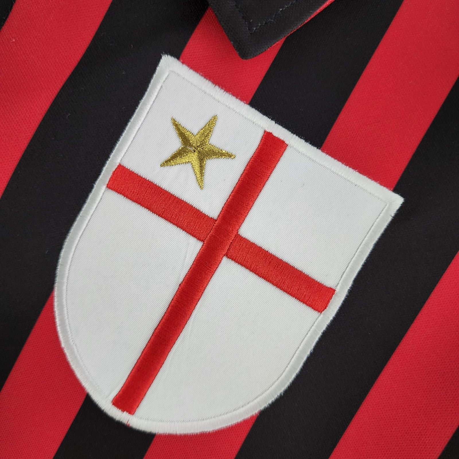 Retro Long Sleeve Ac Milan Home