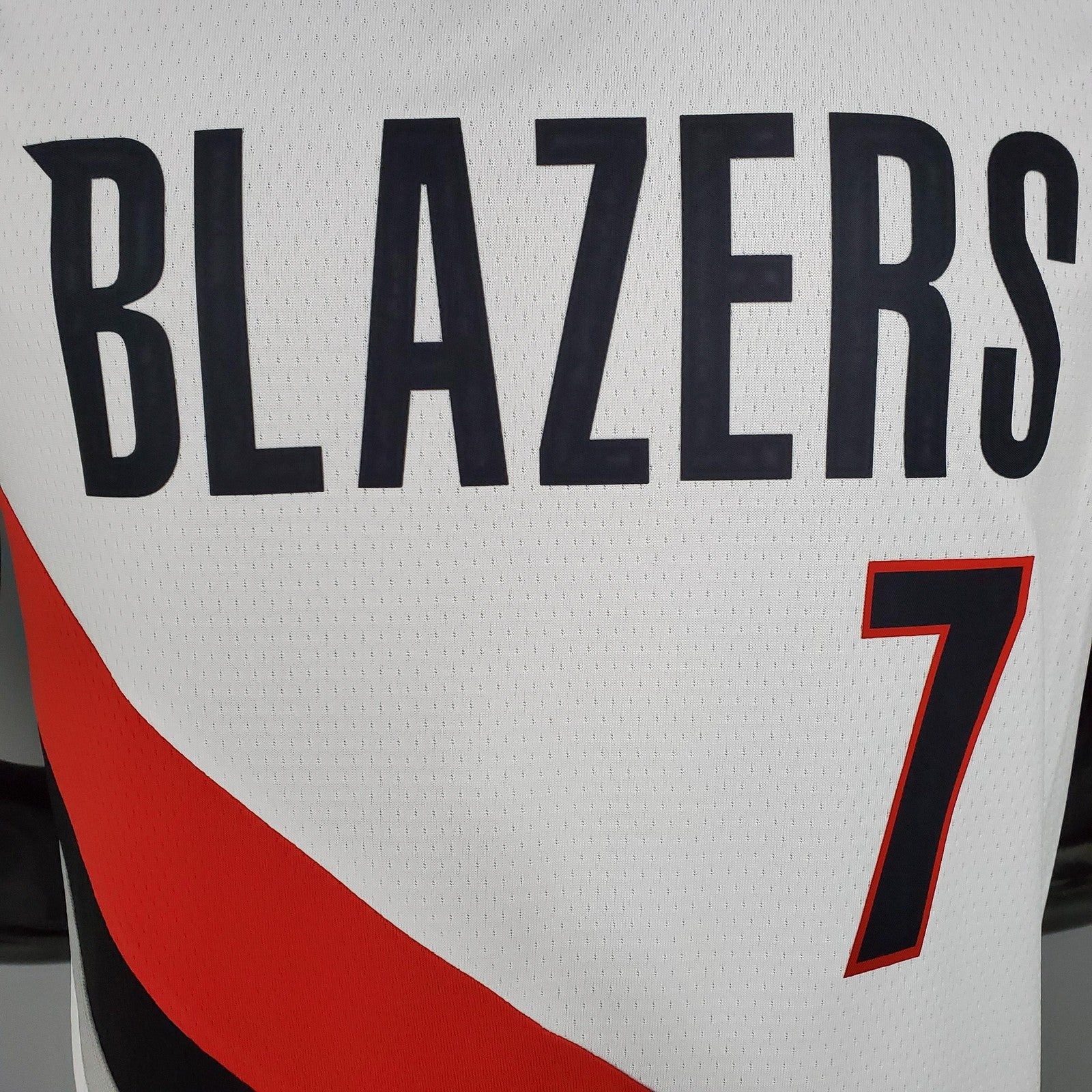2021 Roy#7 Trail Blazers Home White Nba Jersey