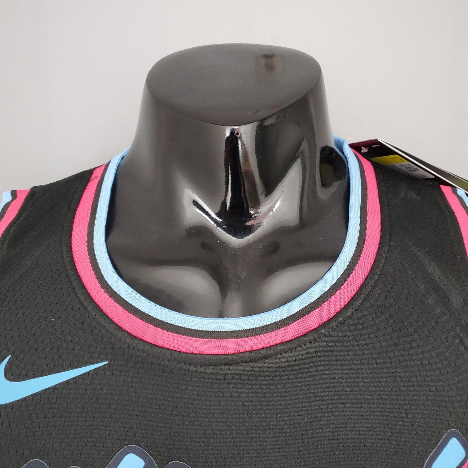 Oladipo#4 Miami Heat V Neck Black Nba Jersey