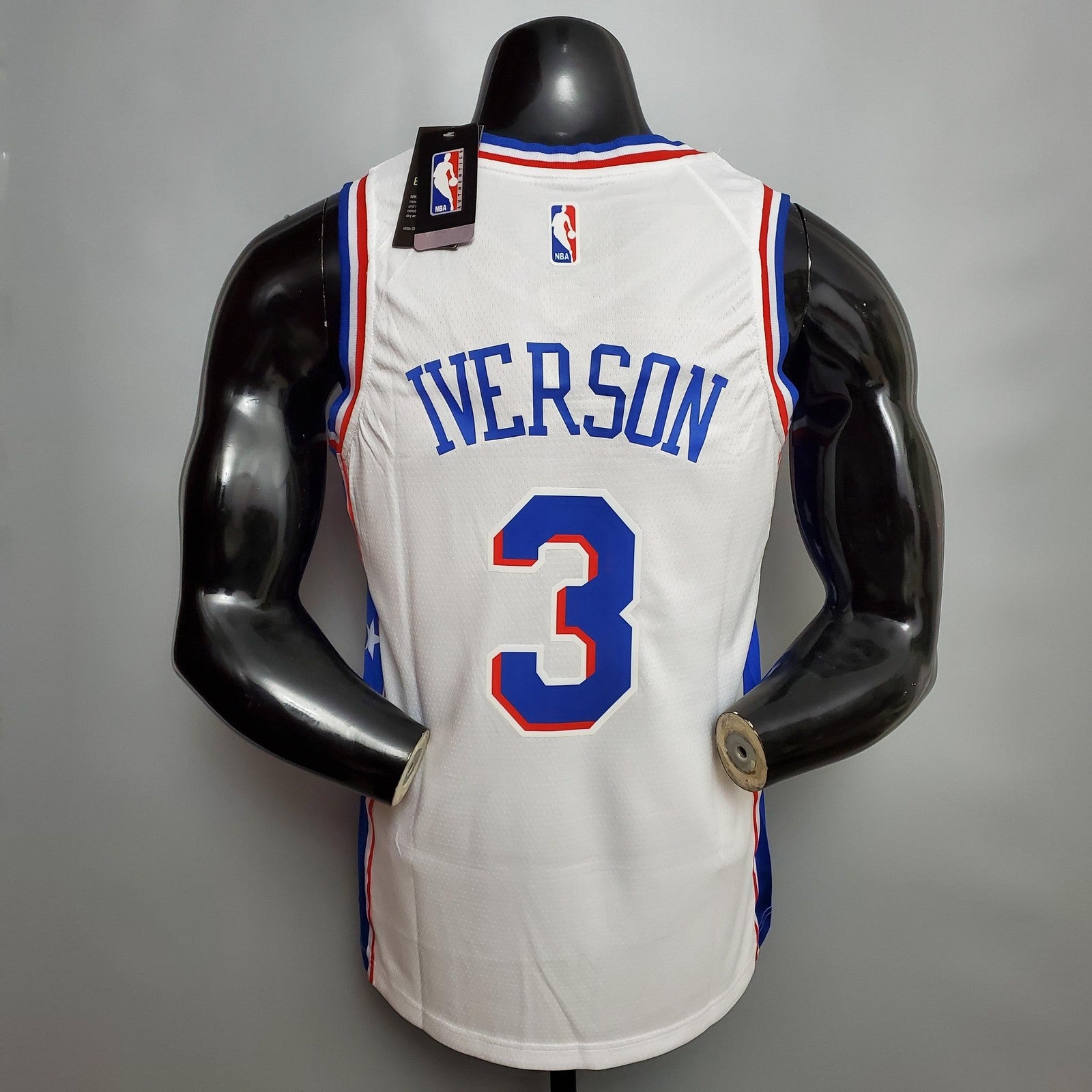 Iverson #3 Detroit Pistons White Nba Jersey Nike Connect Recognition
