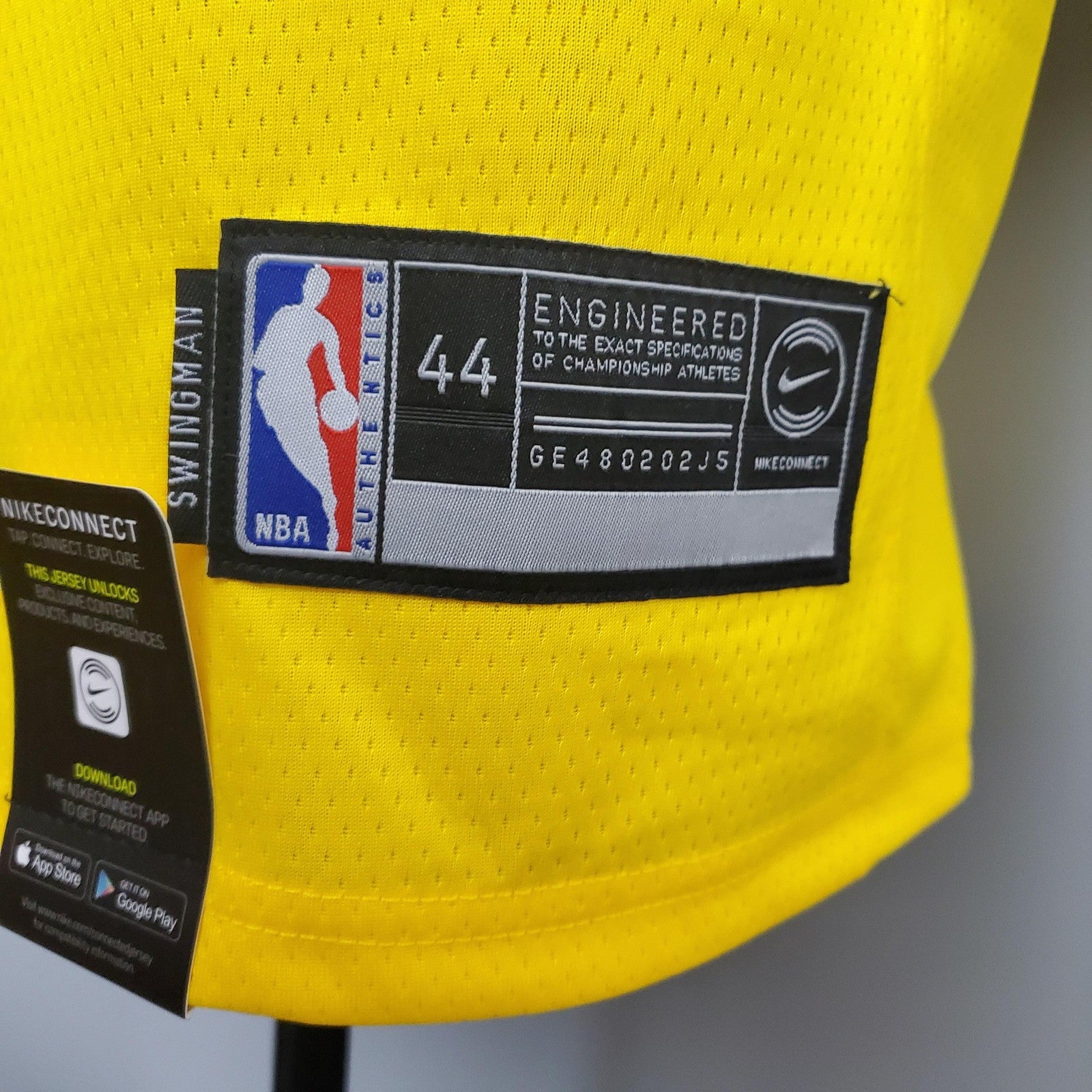 Bryant #24 Lakers Commemorative Edition Round Neck Yellow Nba Jersey Nike Connect Recogn