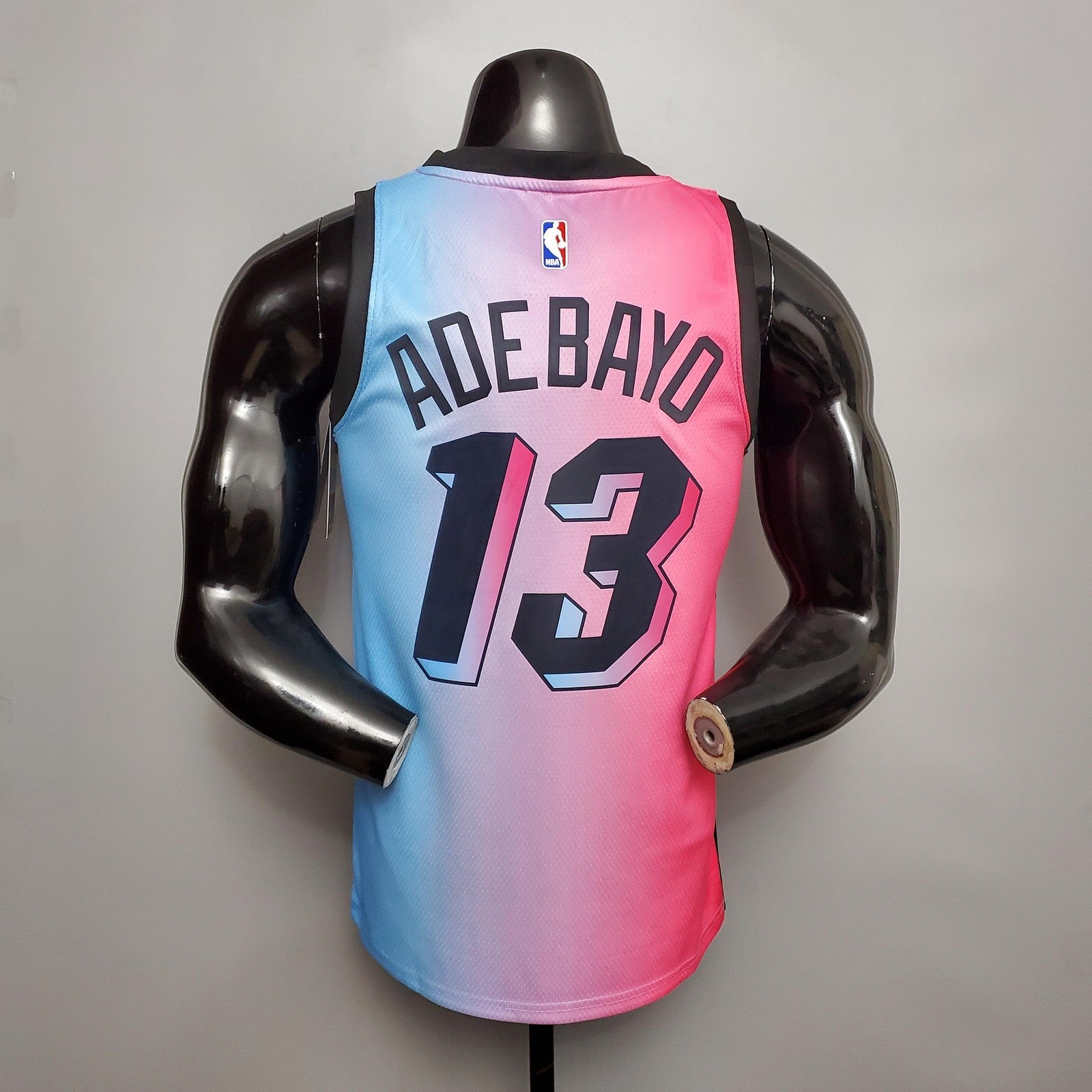 New Miami Heat Adebayo#13 City Edition Pink Blue Gradient Color (support Customization)