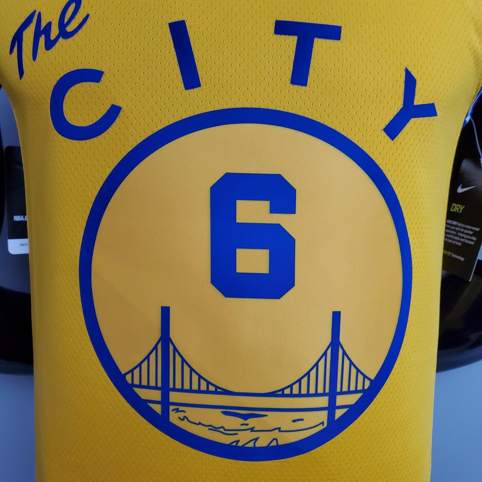 Tram Version Young#6 Golden State Warriors Yellow Nba Jersey