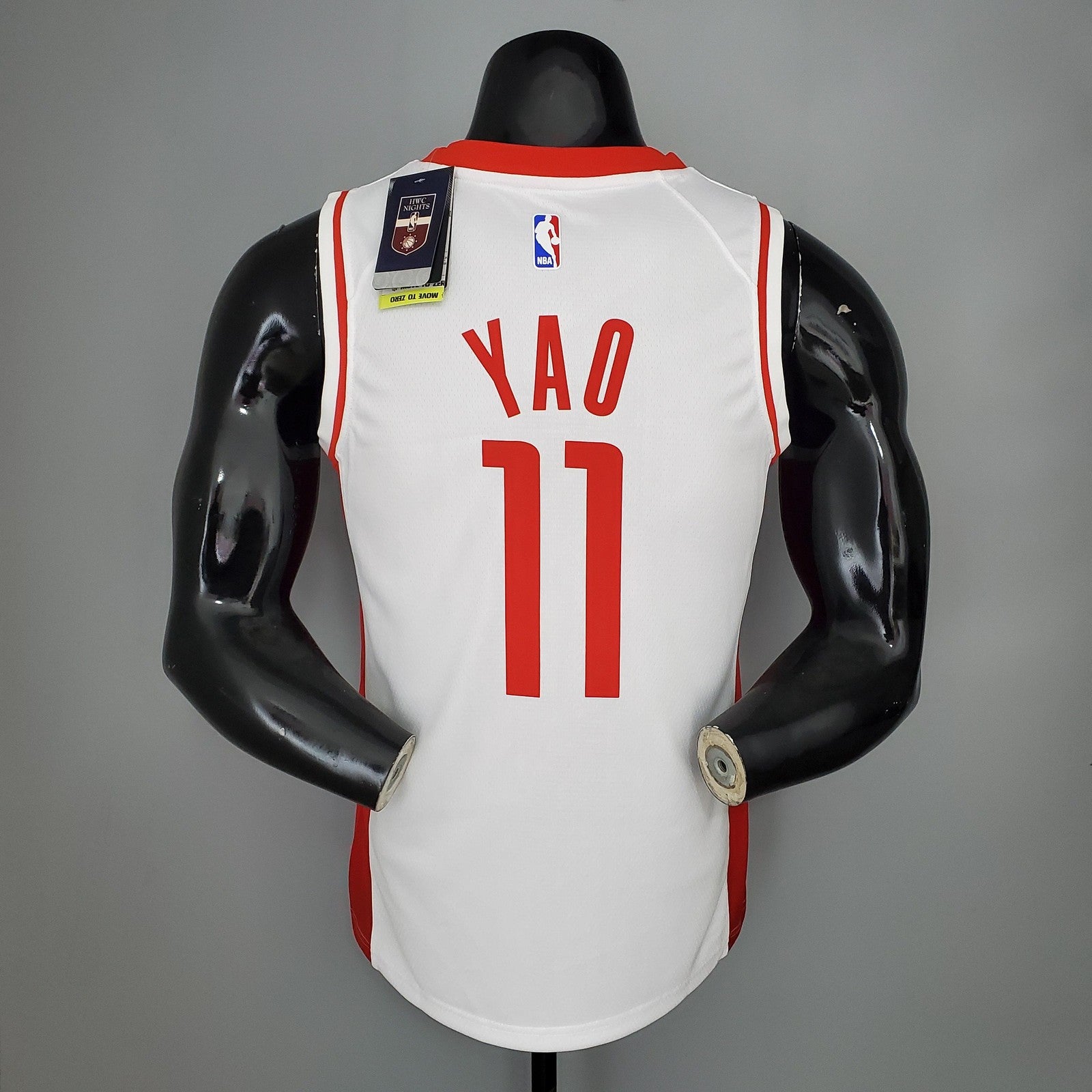 2021 Yao#11 Rockets White Nba Jersey
