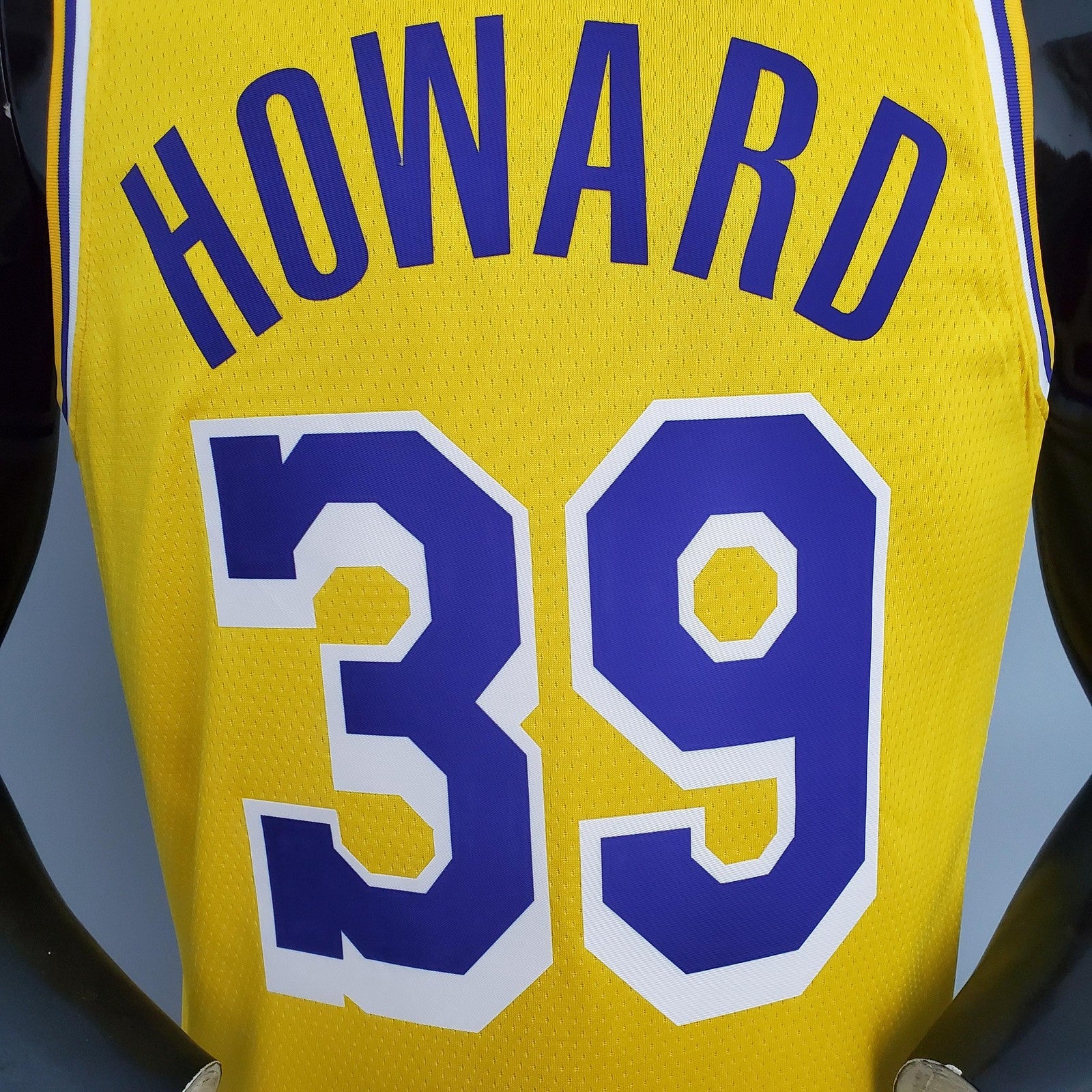 Lakers Howard#39 Crew Neck Yellow Nba Jersey