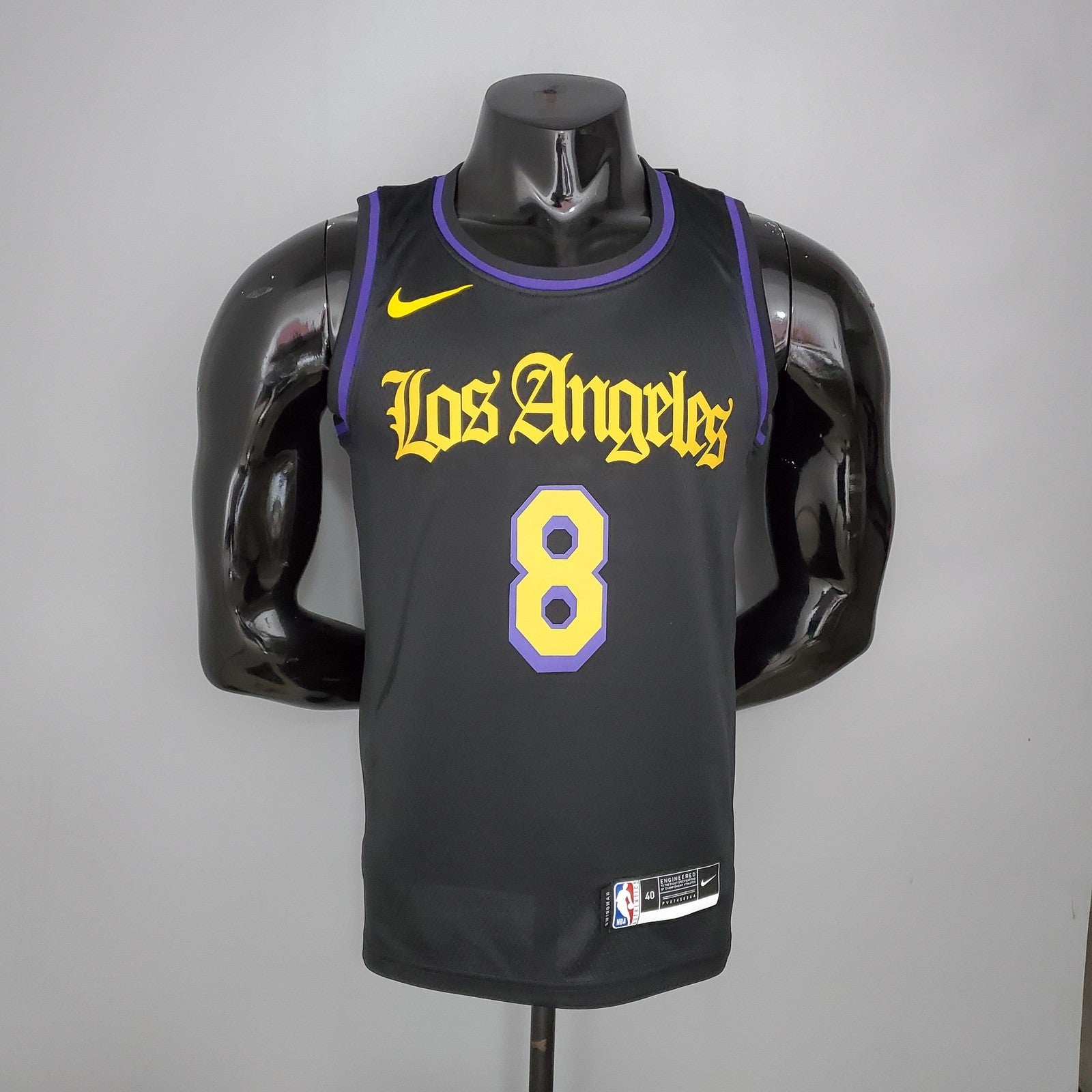2021 Bryant#8 Los Angeles Lakers Black Latin Black Nba Jersey