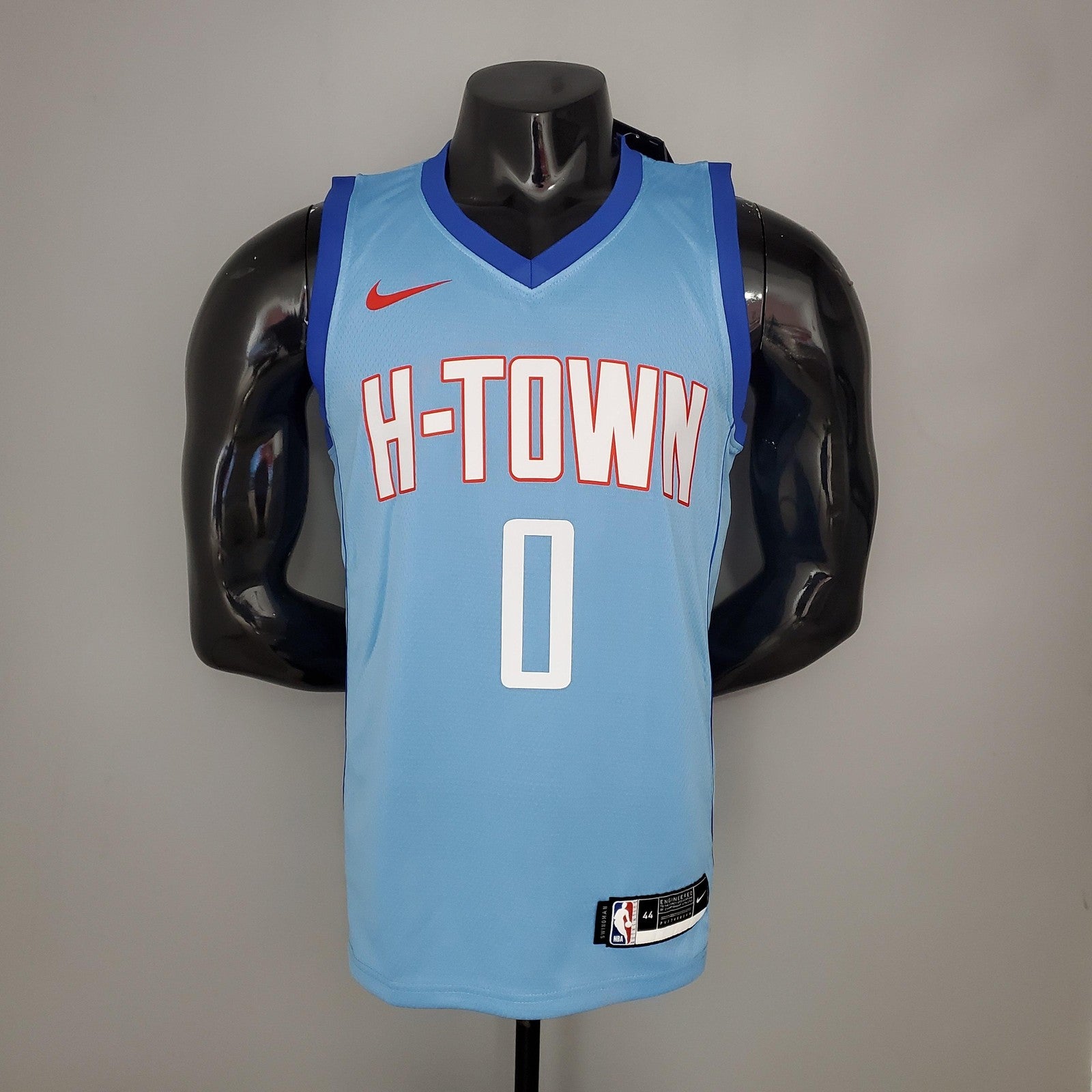 Westbrook#0 2021 Rockets City Edition Blue Nba Jersey