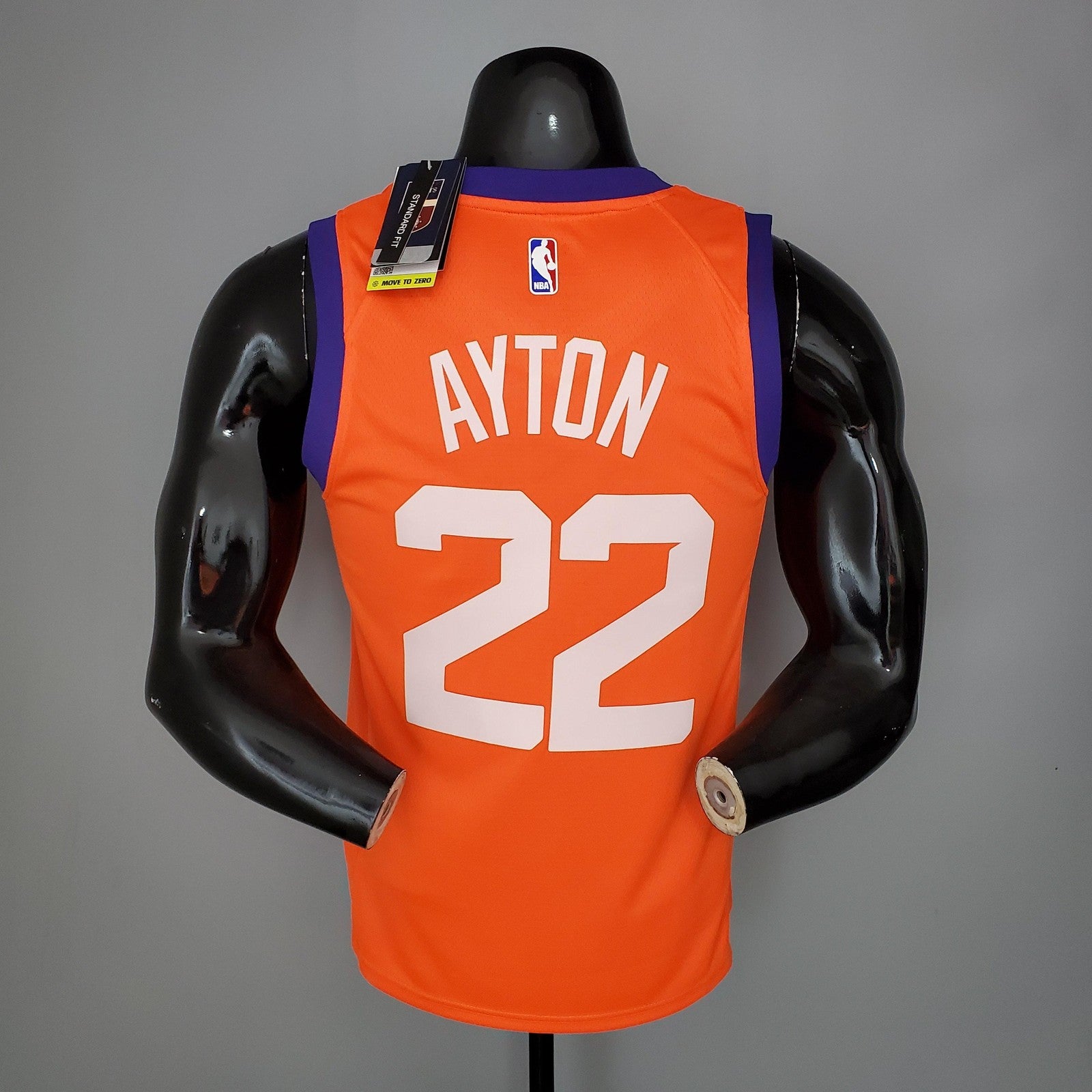 2021 Ayton#22 Suns Jordan Theme Orange Nba Jersey