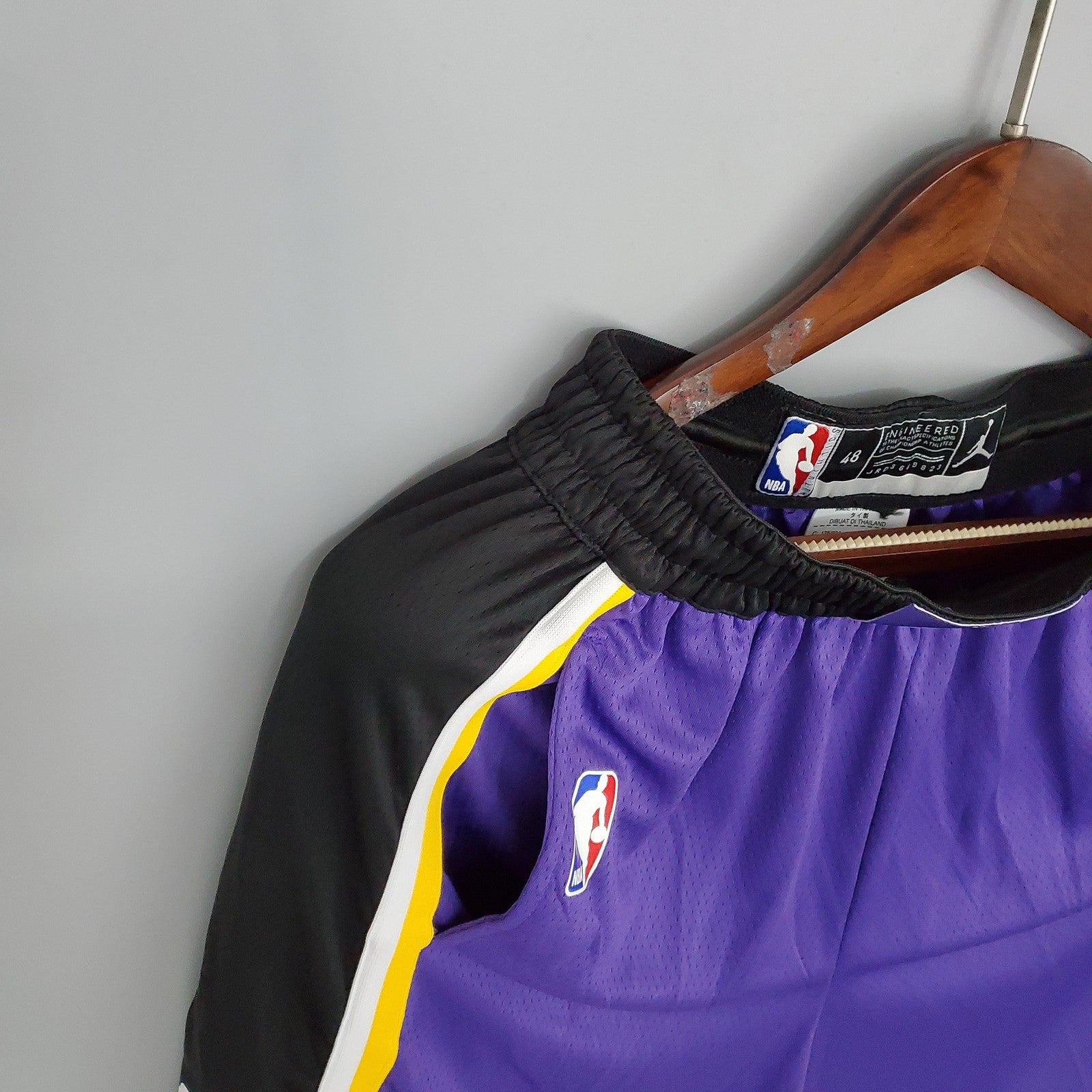Los Angeles Lakers Purple Black Side Nba Shorts