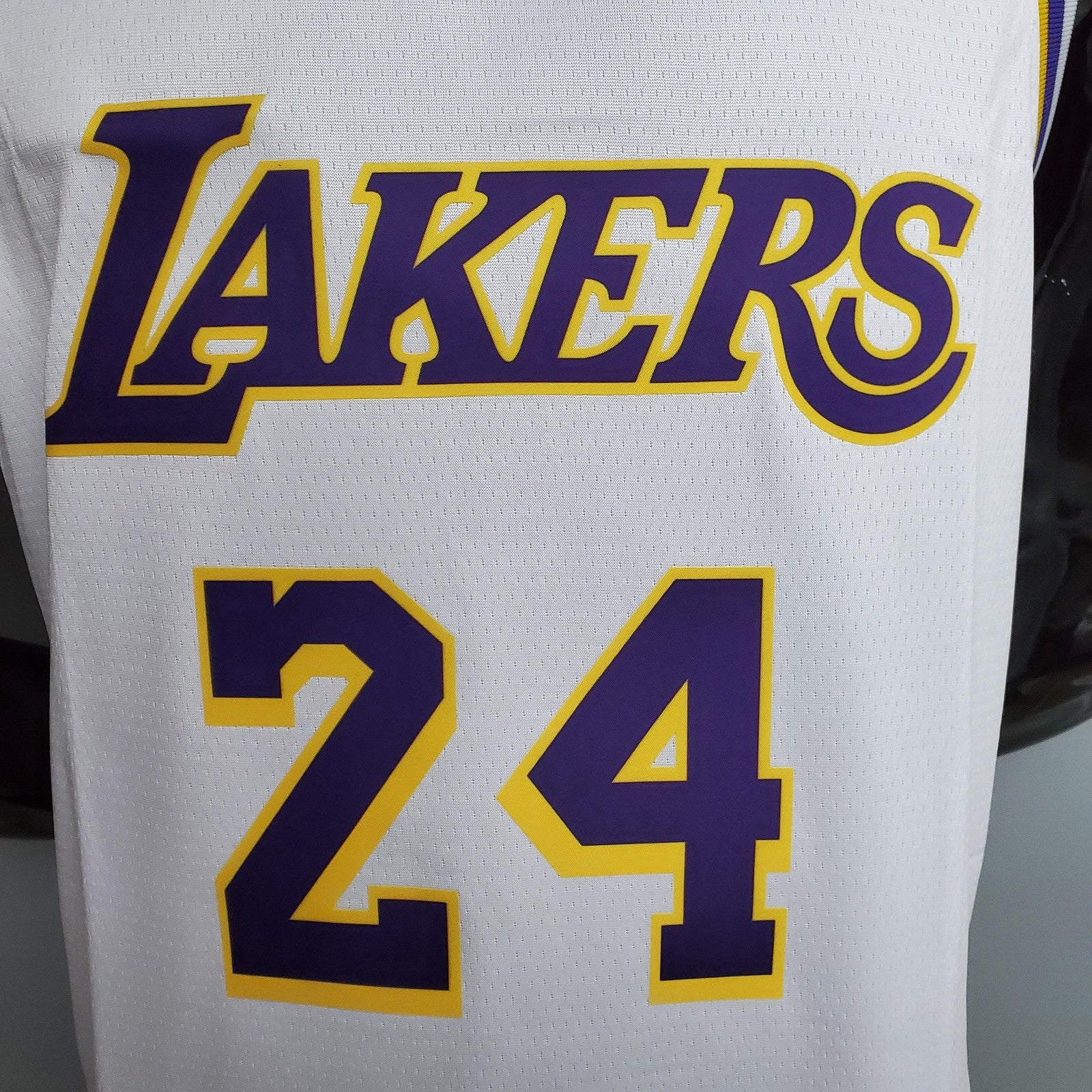 Bryant #24 Lakers Round Neck White Nba Jersey Nike Connect Recognition