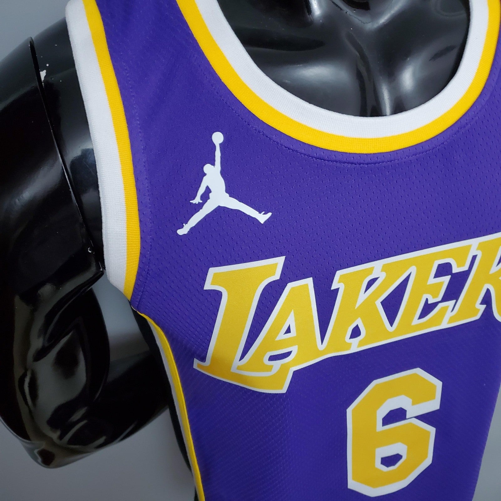 New Lakers Jordan Davis#3 Theme Purple Round Neck 2