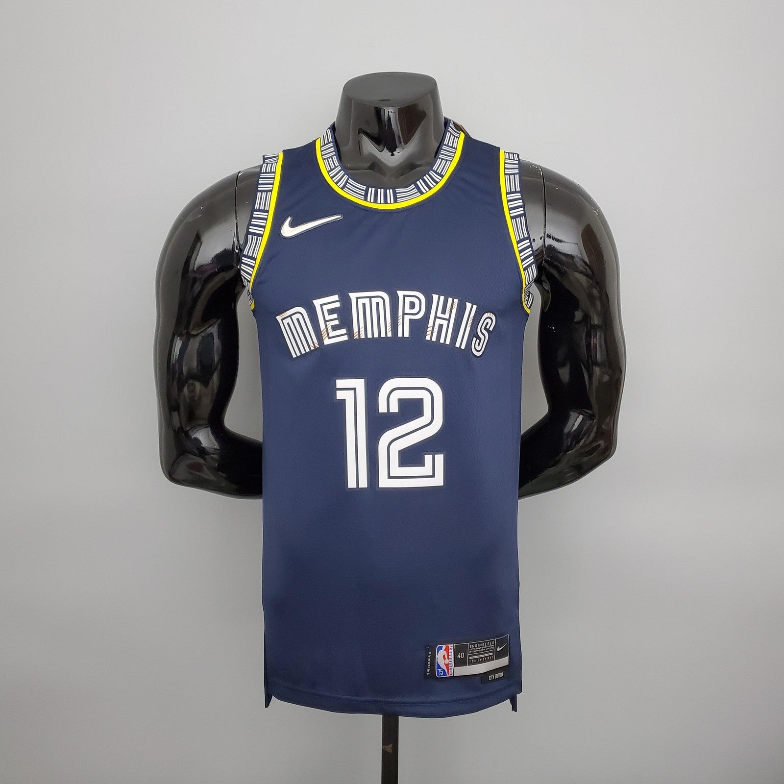 2022 Season Morant#12 Grizzlies City Edition Royal Blue Nba Jersey
