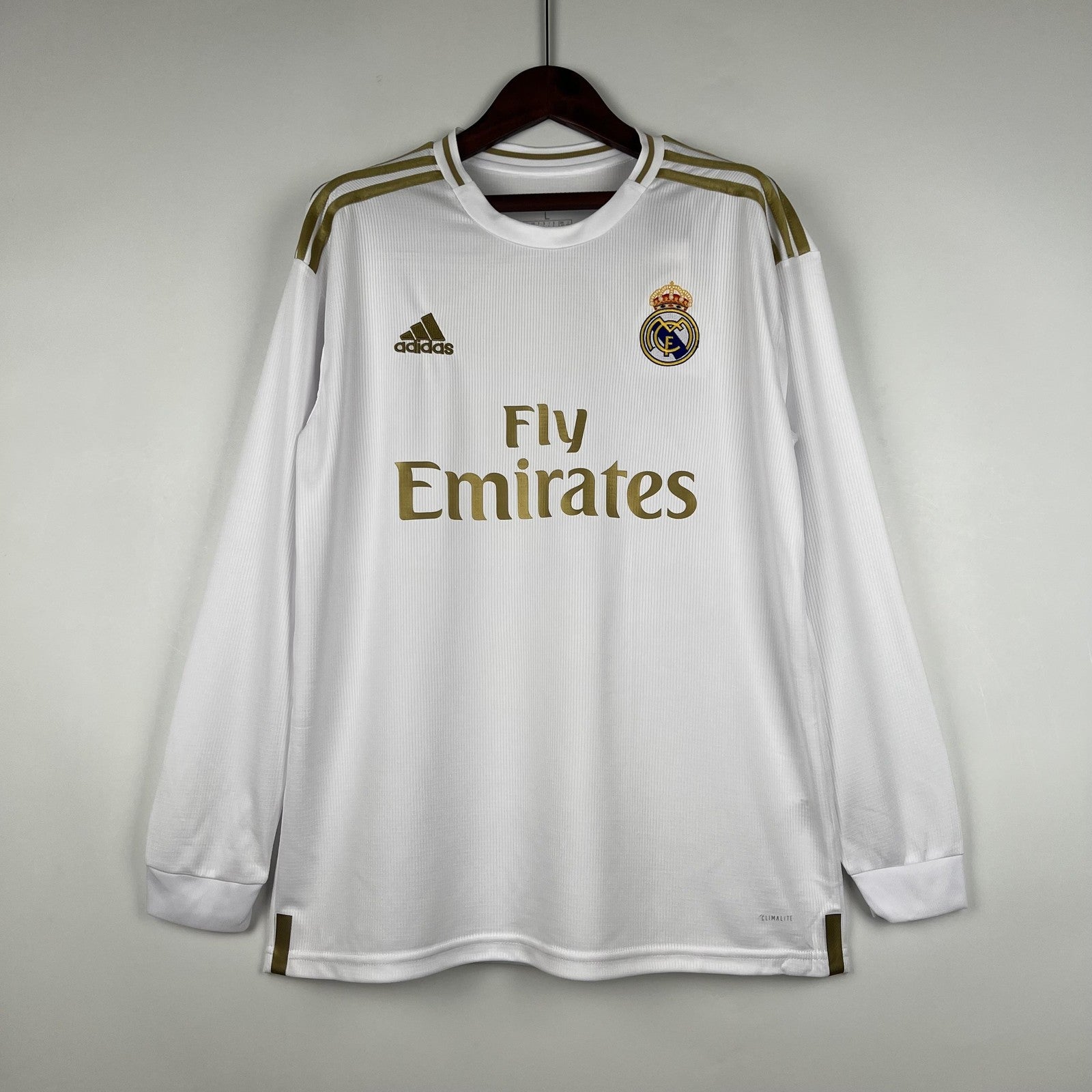 Retro Real Madrid 19 20 Long Sleeve Home