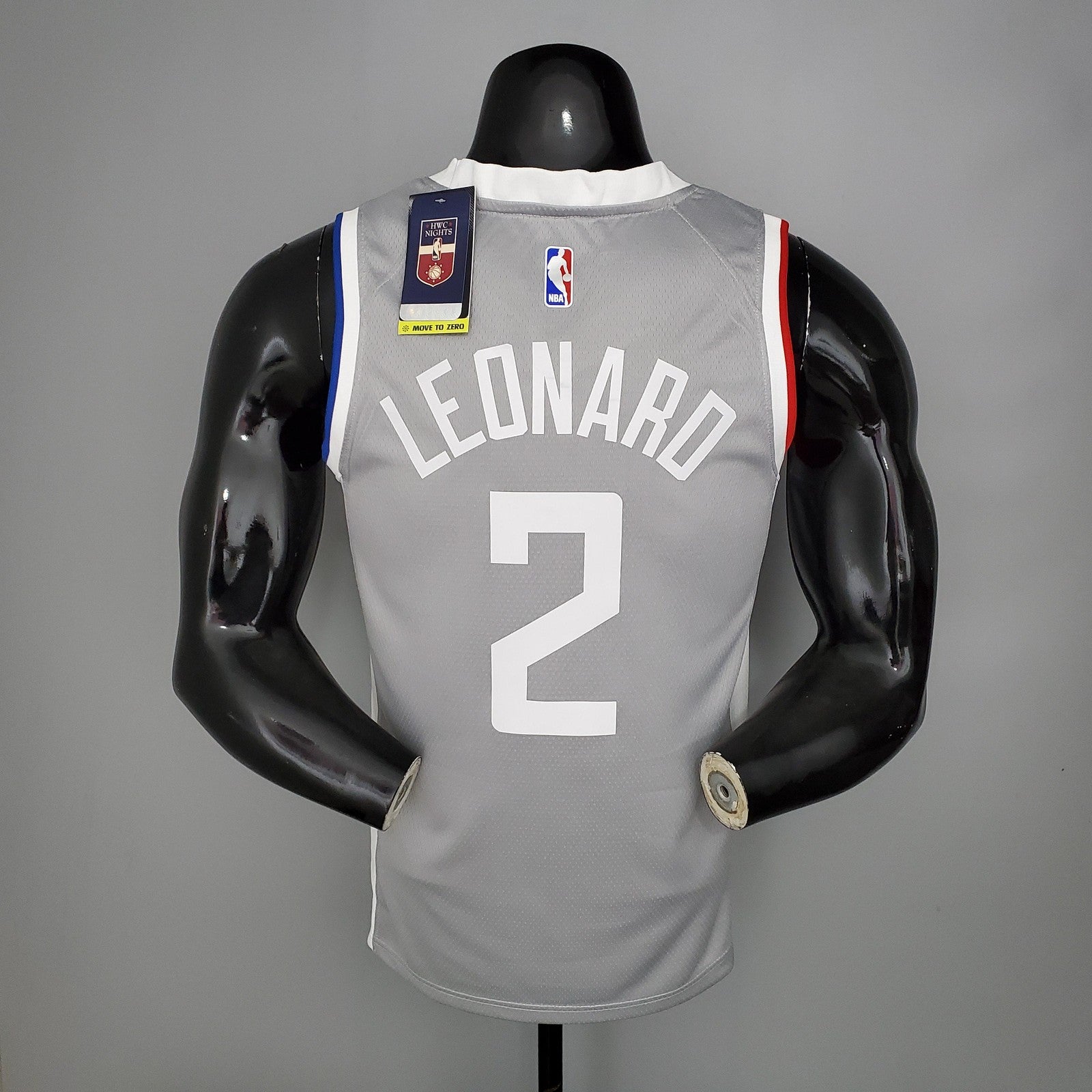 2021 Leonar0#2 Los Angeles Clippers Bonus Edition Grey Nba Jersey