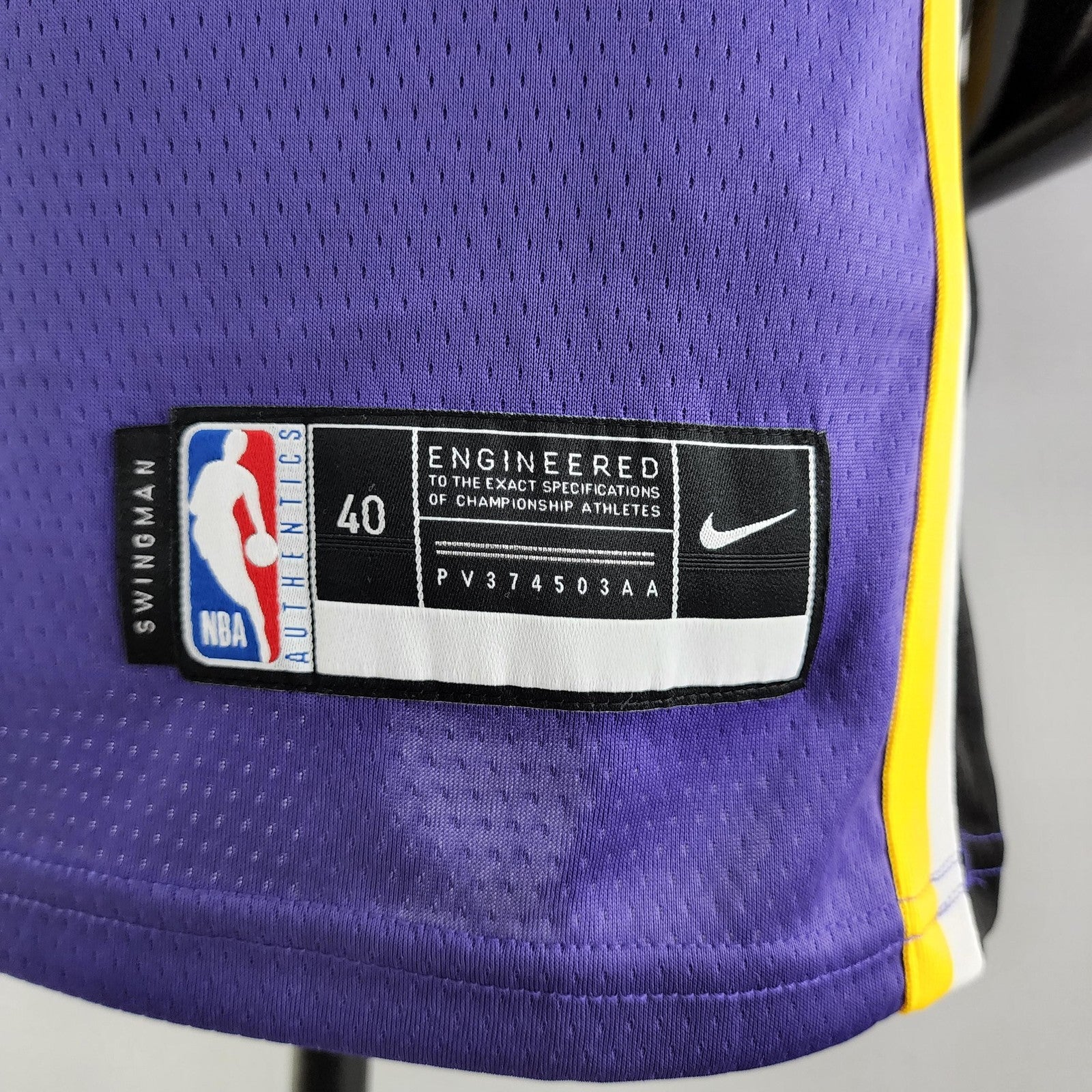 Toscano #95 Los Angeles Lakers Purple Nba Jersey