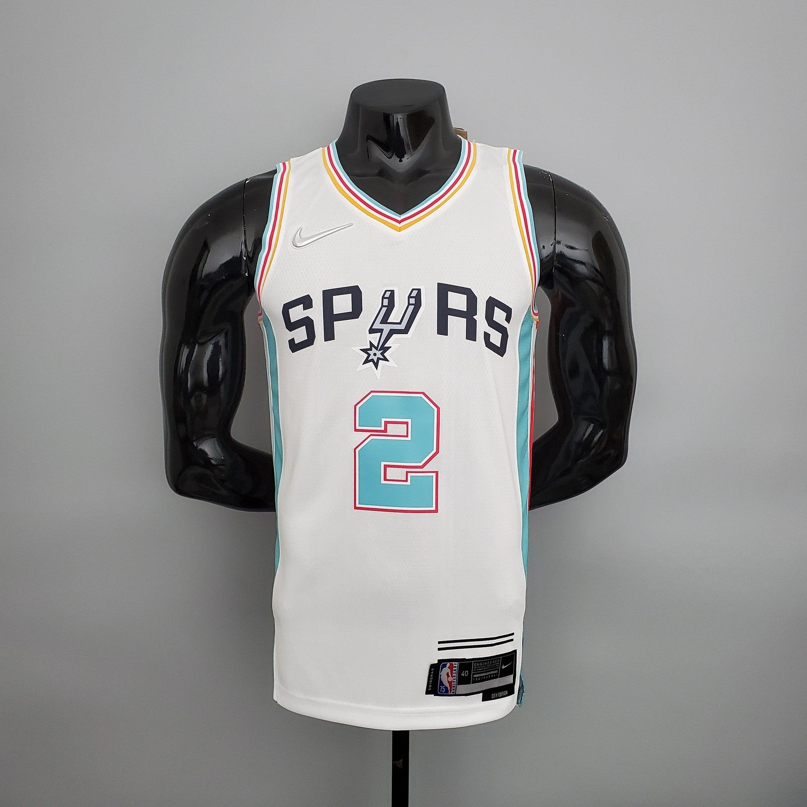 2022 Season Leonard #2 Spurs City Edition White Nba Jersey