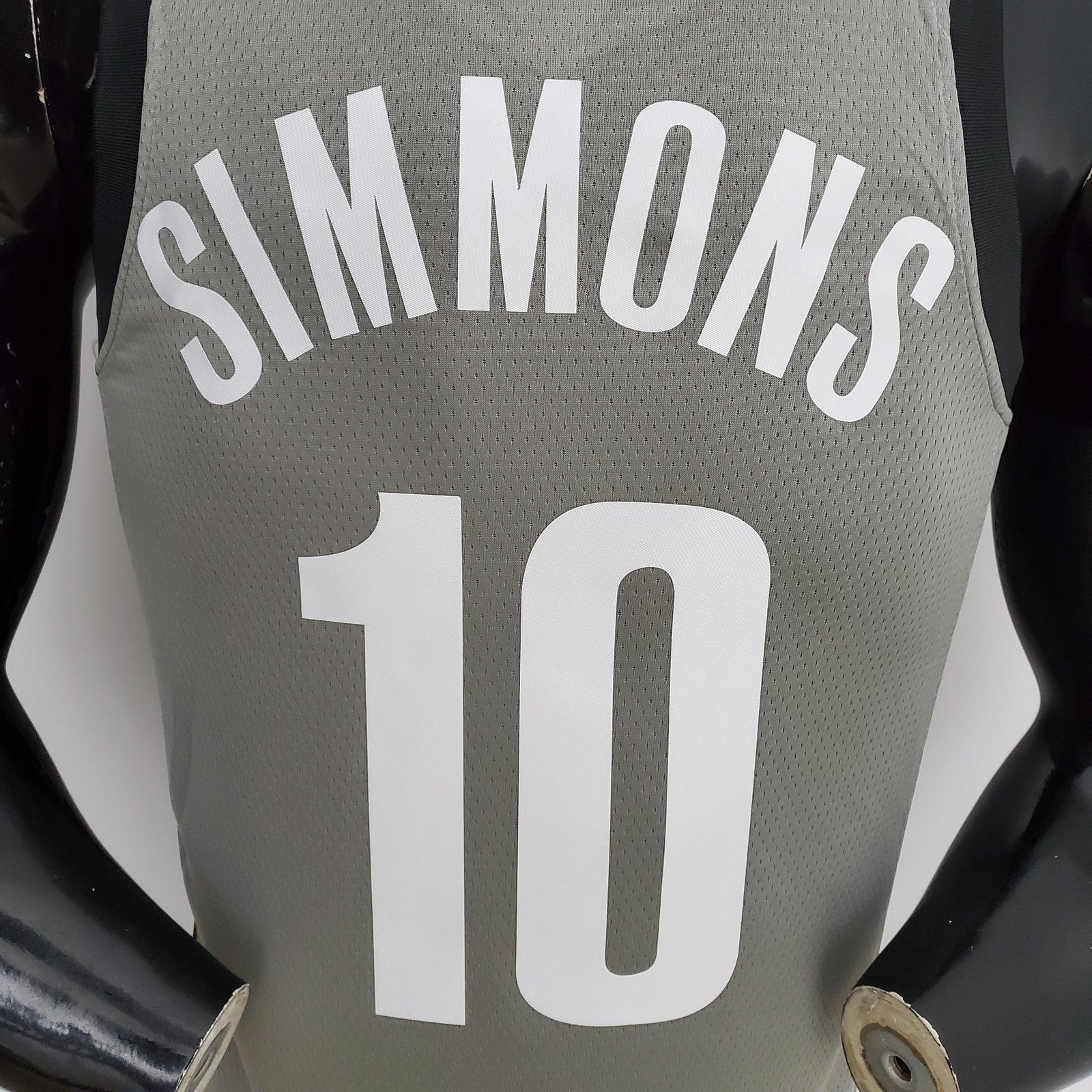 Nets Simmons #10 Flyer Grey Nba Jersey
