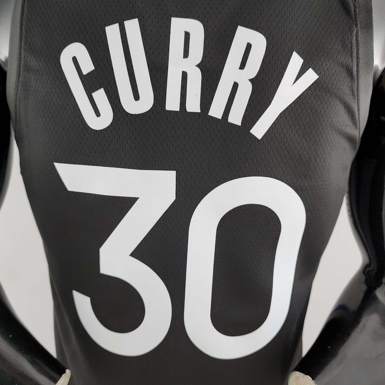 2020 Curry#30 Warriors City Edition Black and Grey Nba Jersey