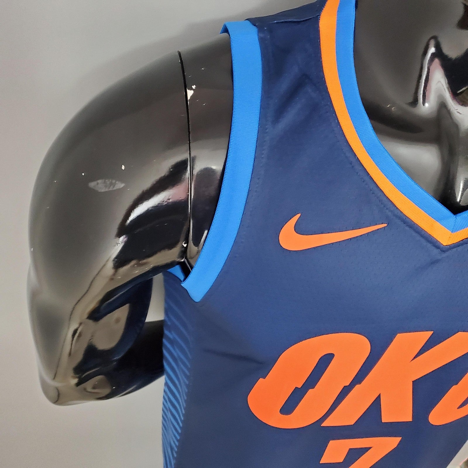 Paul#3 Thunder Blue Stripes Nba Jersey