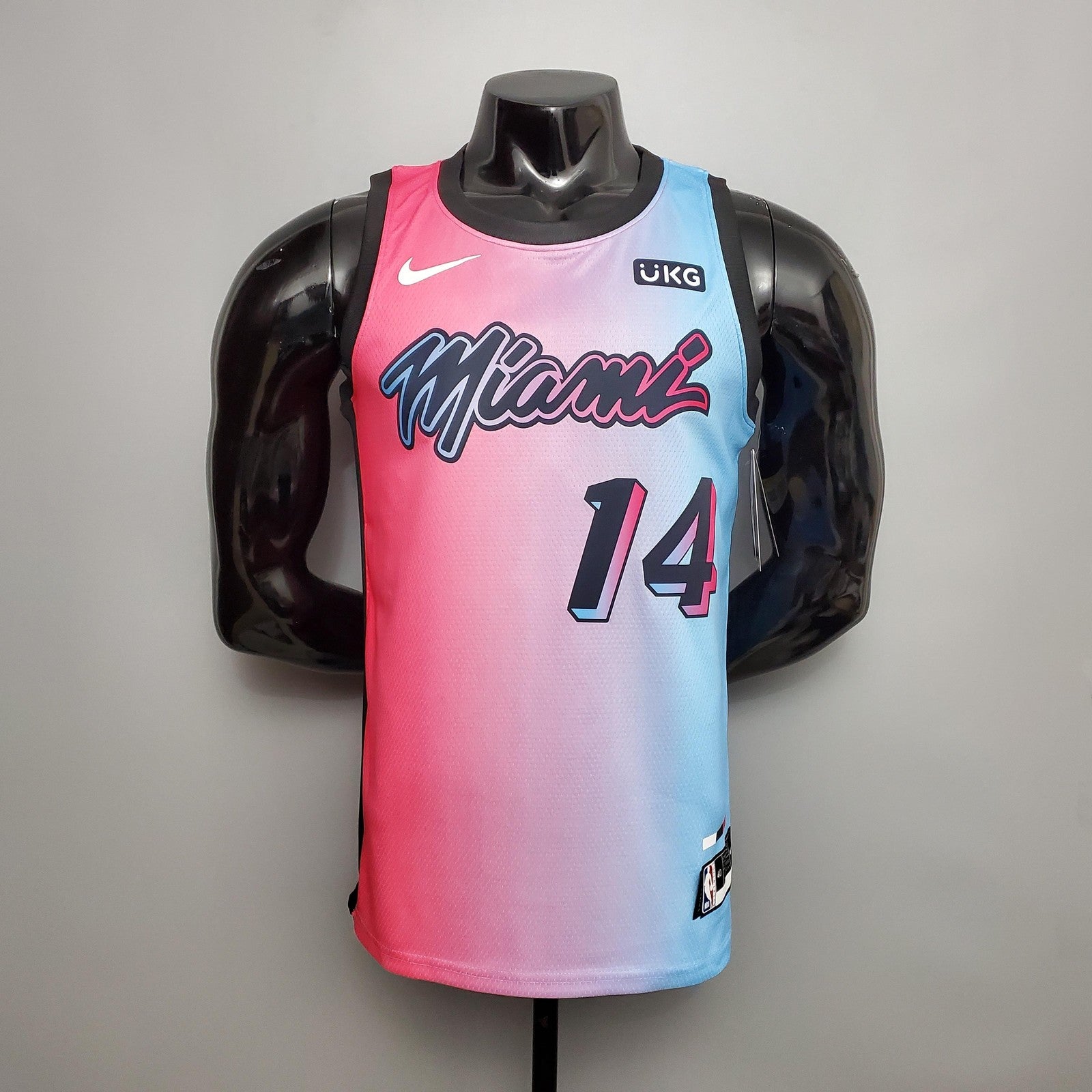 New Miami Heat Herro#14 City Edition Pink Blue Gradient Color (support Customization)