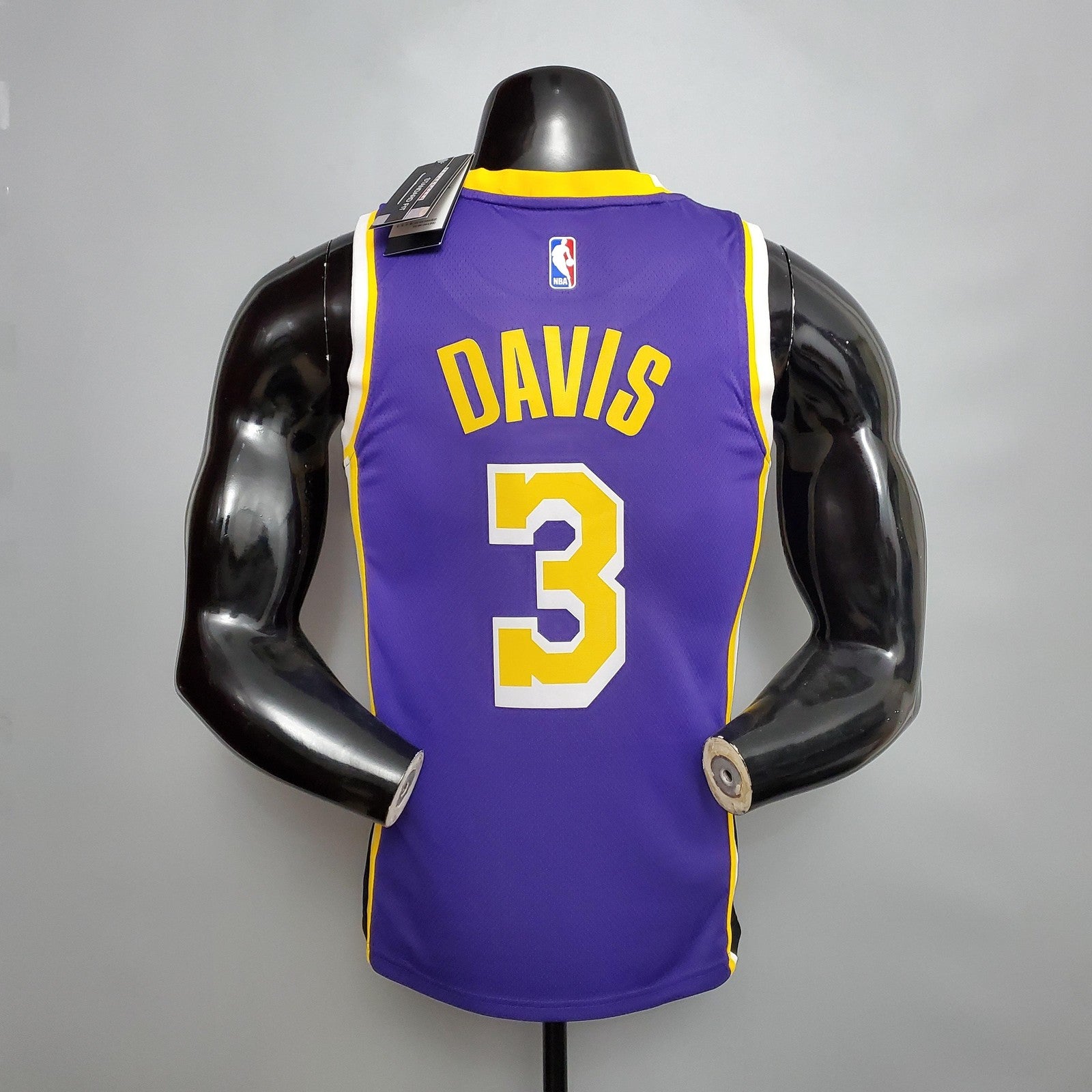 New Lakers Jordan Davis#3 Theme Purple Round Neck