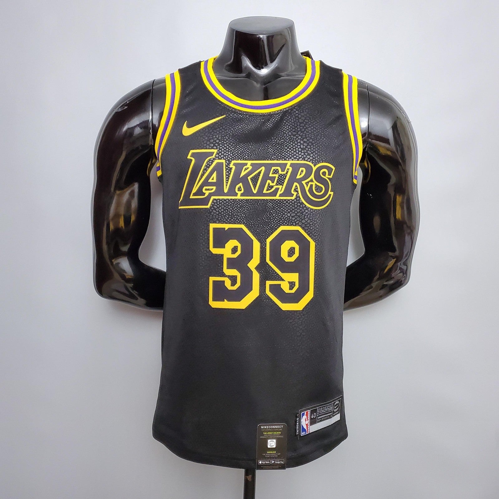 New HOWARD#39 Los Angeles Lakers black NBA jersey Nike connect recognition