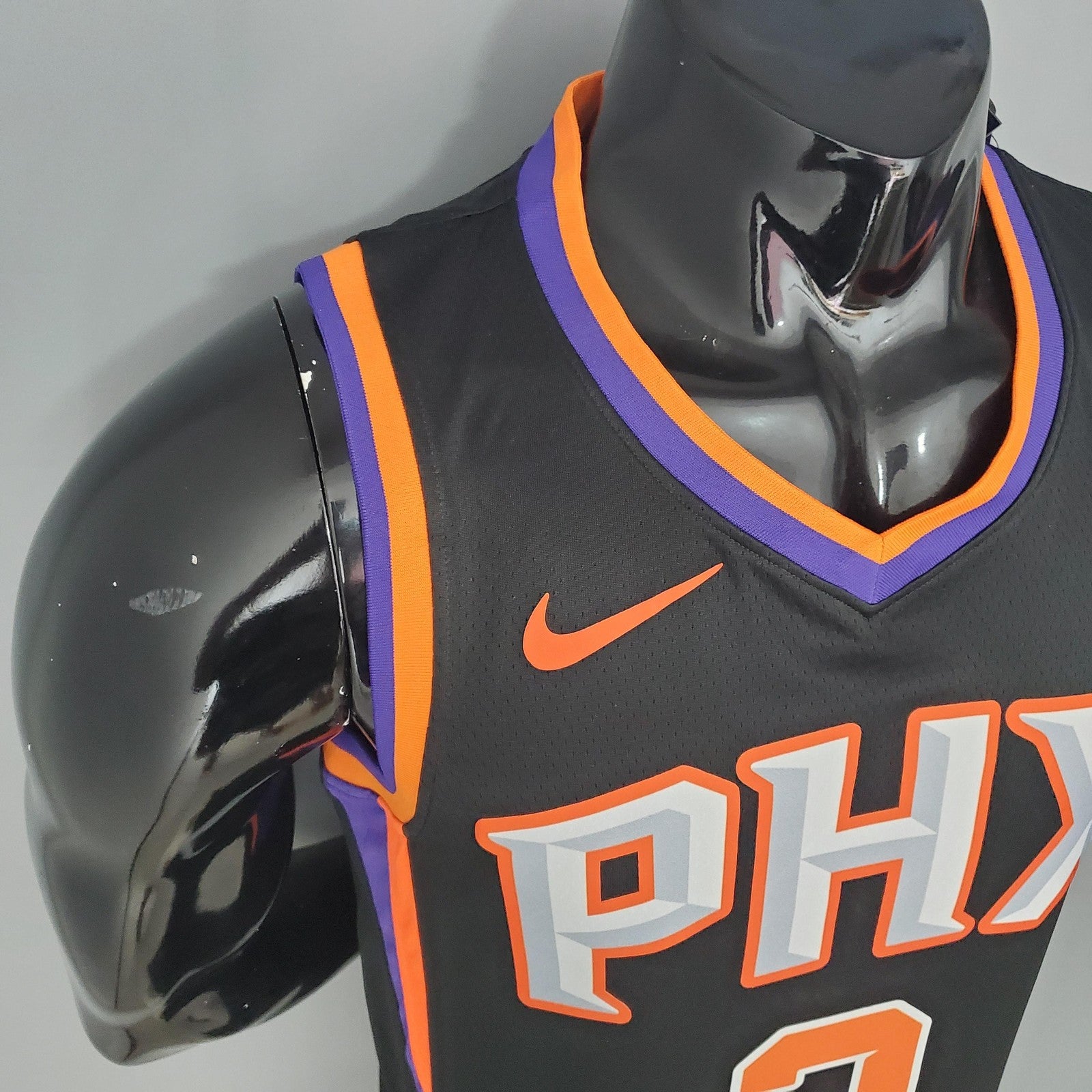 2021 Paul#3 Suns Black Nba Jersey