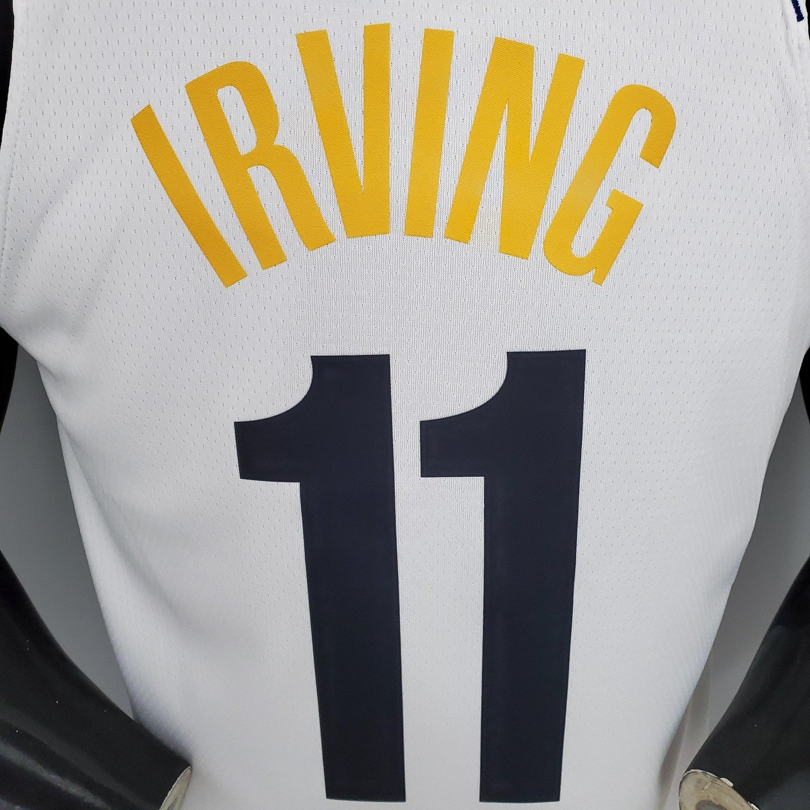 Irving#11 Brooklyn Nets Graffiti White Nba Jersey