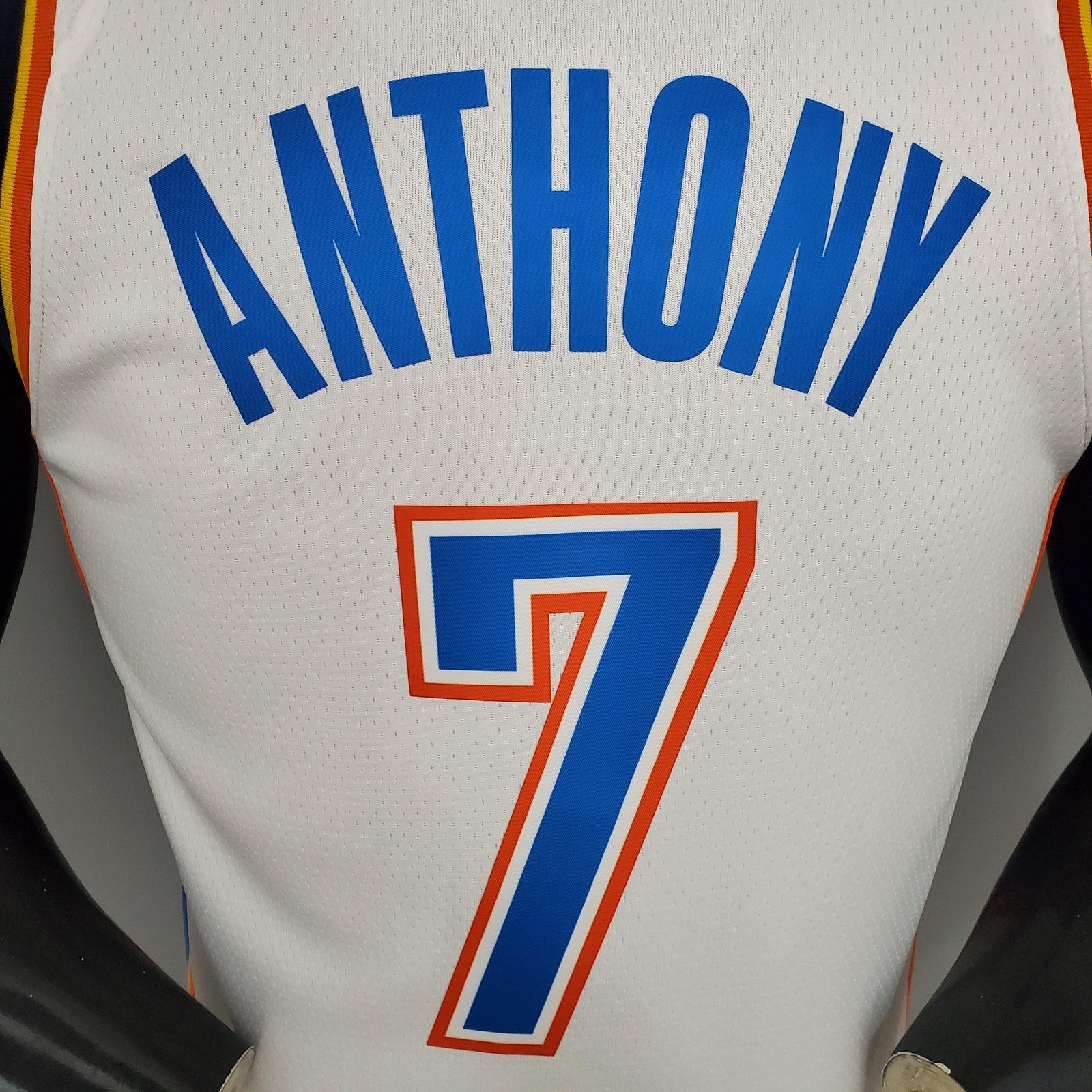 Anthony#7 Thunder White Nba Jersey