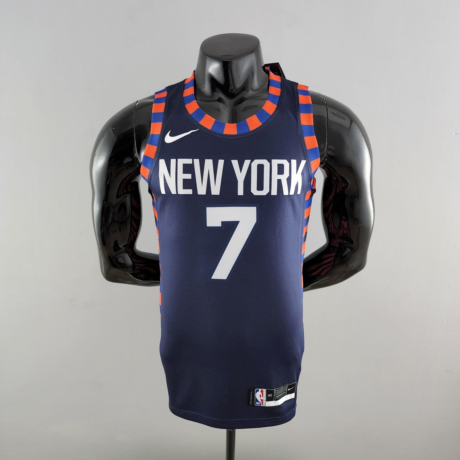 New York Knicks Anthony #7 Striped Nba Jersey