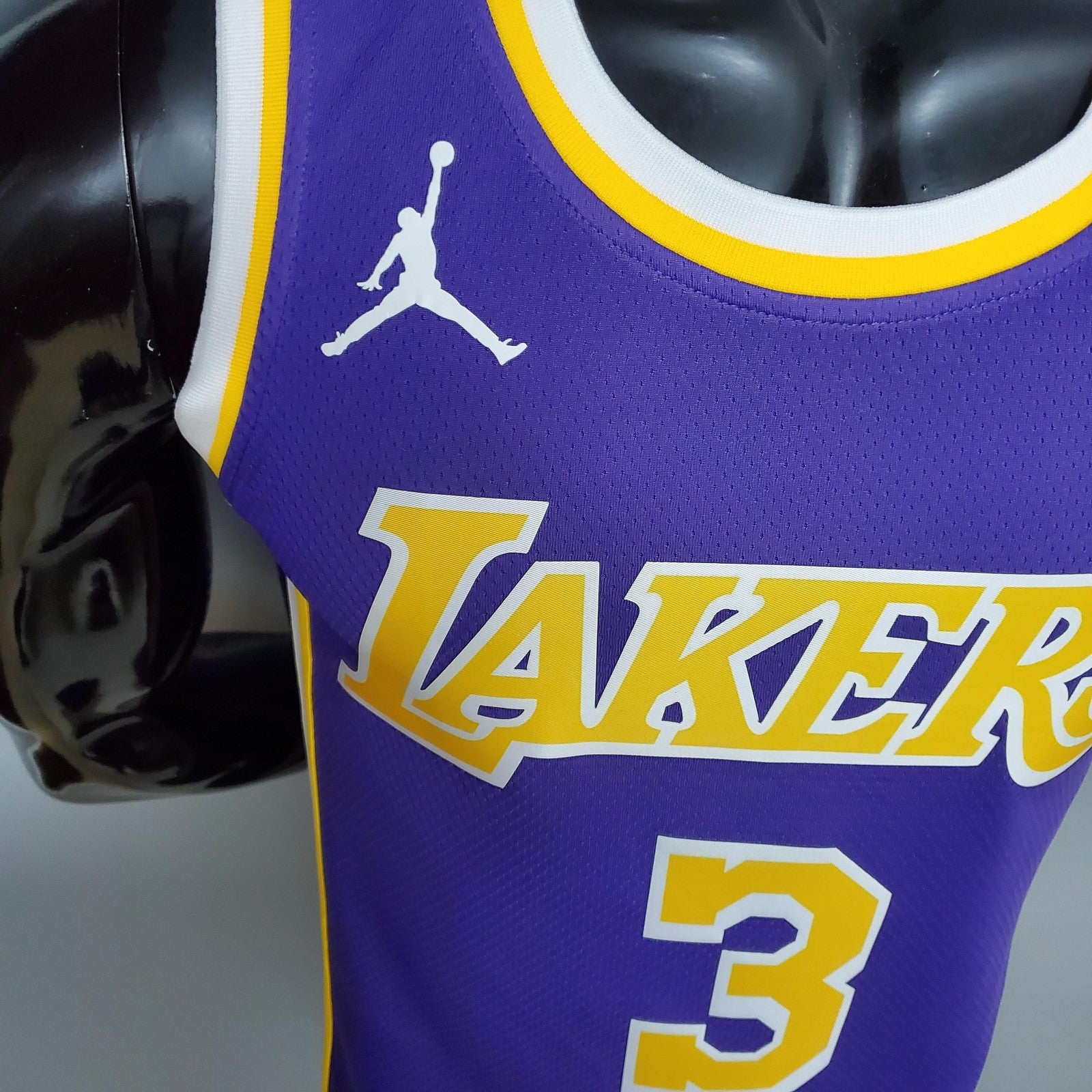 New Lakers Jordan Davis#3 Theme Purple Round Neck
