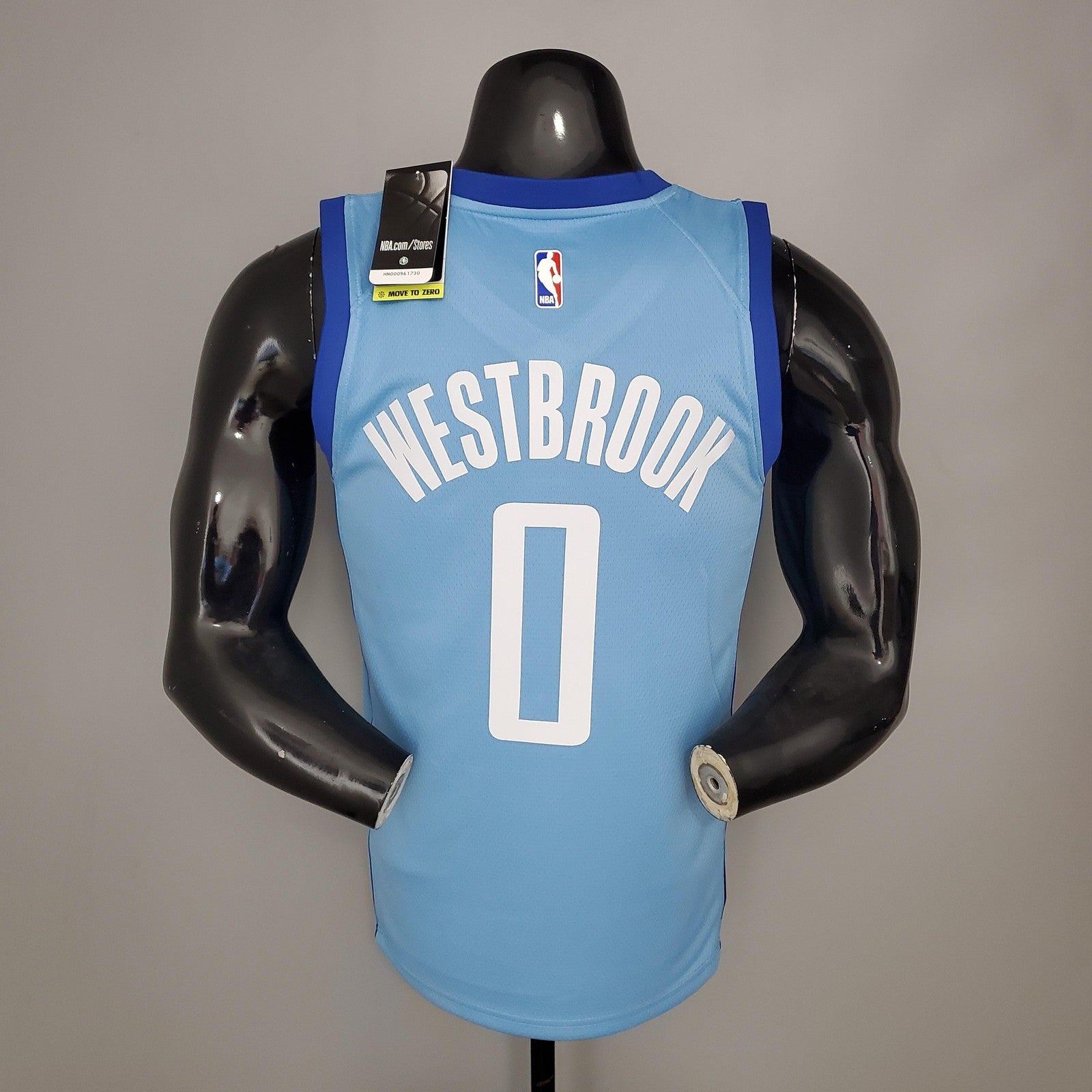 Westbrook#0 2021 Rockets City Edition Blue Nba Jersey