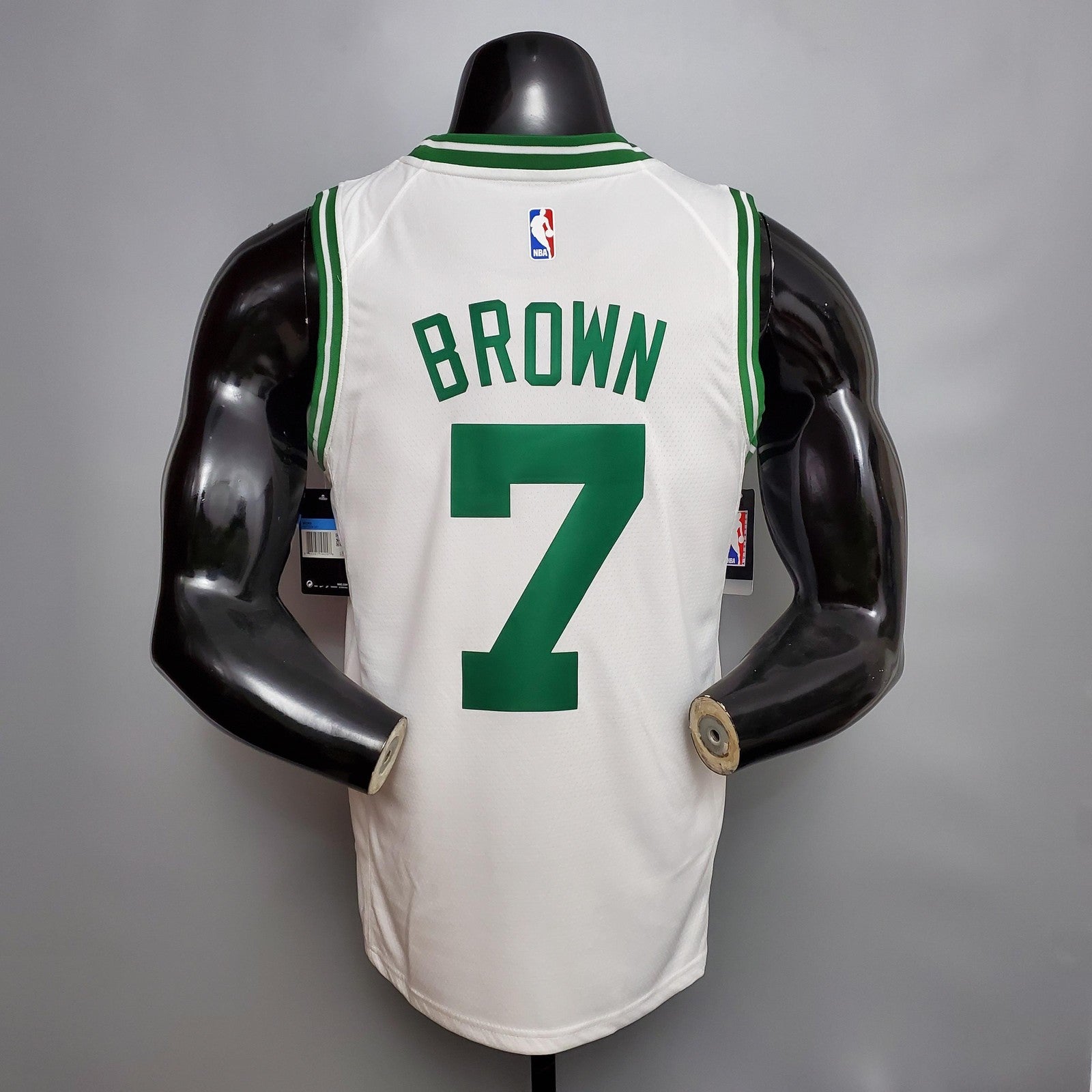 Brown#7 Celtics White Nba Jersey Nike Connect Recognition