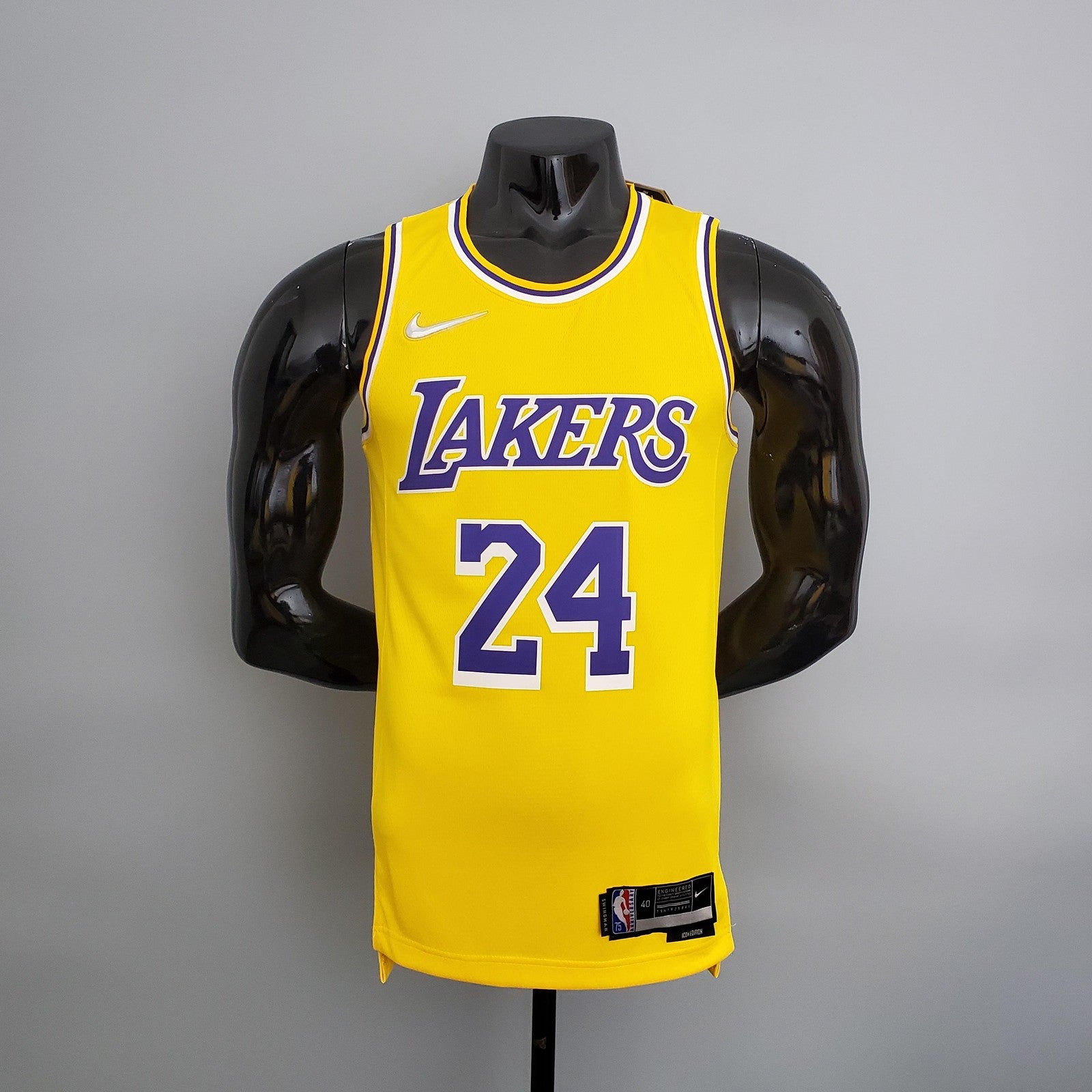 75th Anniversary Lakers Yellow Nba Jersey