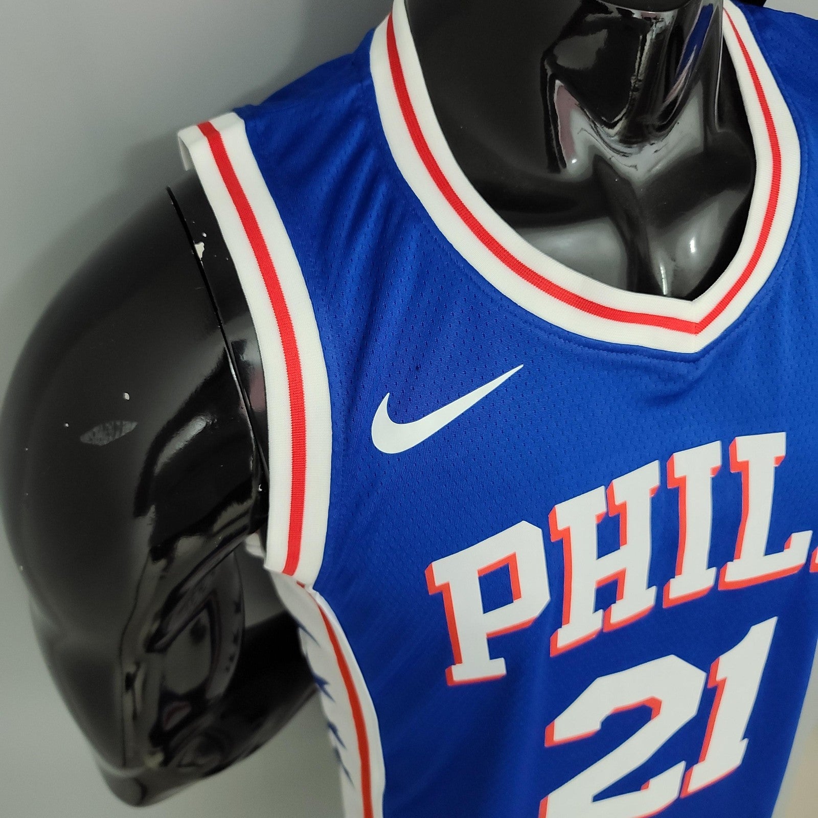 Embiid#21 Detroit Pistons Blue Nba Jersey