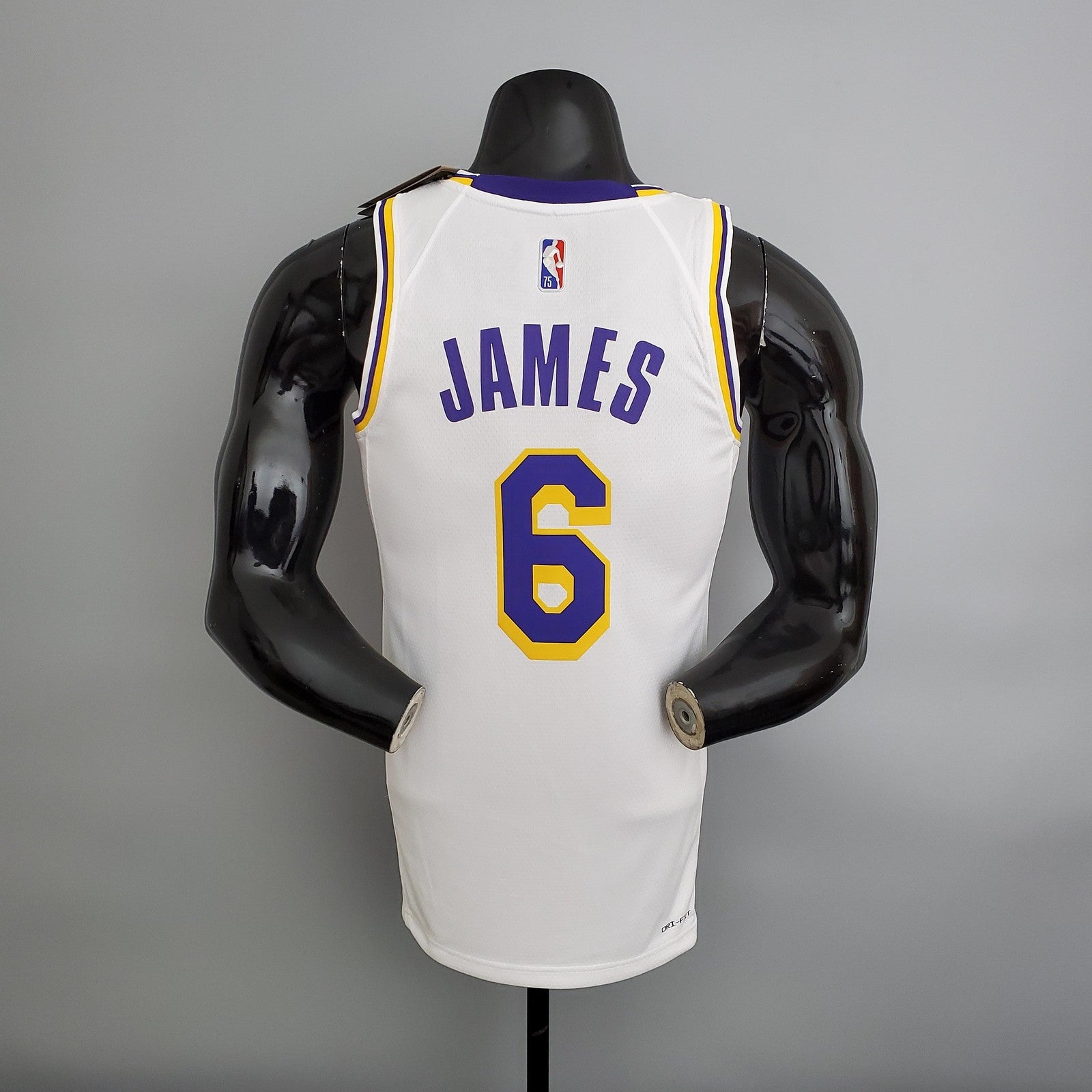 75th Anniversary Lakers White Nba Jersey