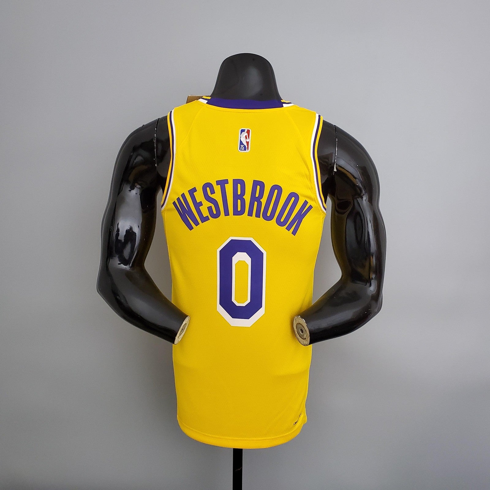 75th Anniversary Lakers Yellow Nba Jersey
