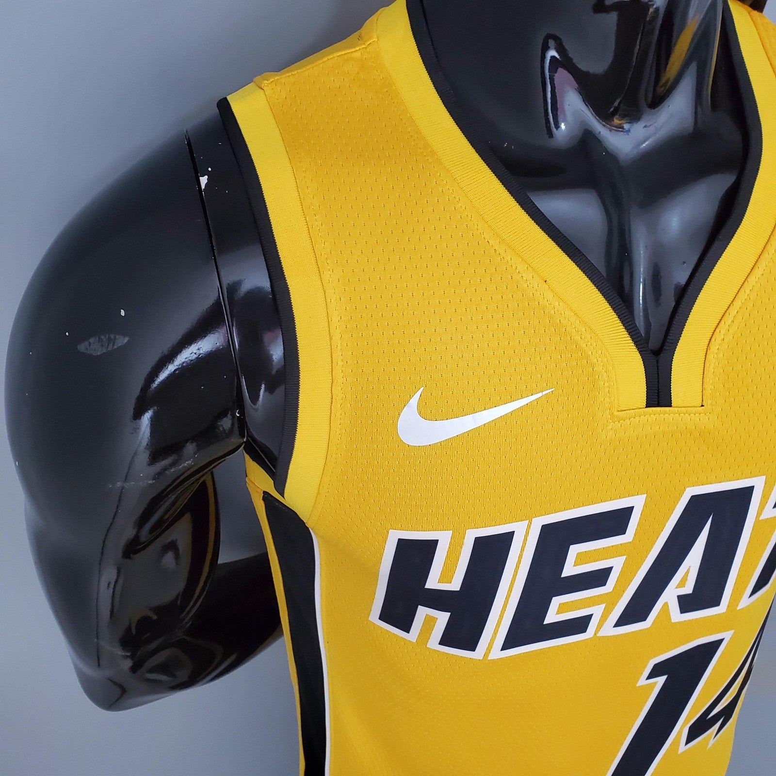 2021 Herro#14 Heat Bonus Edition Yellow Nba Jersey