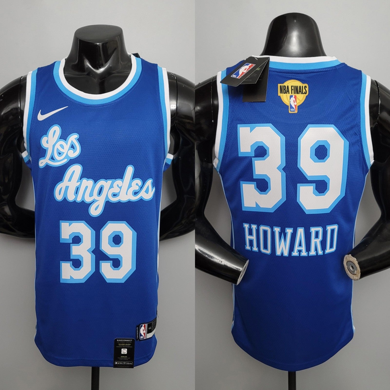 Retro Night Howard#39 Los Angeles Lakers Black Nba Jersey Nike Connect Recognition