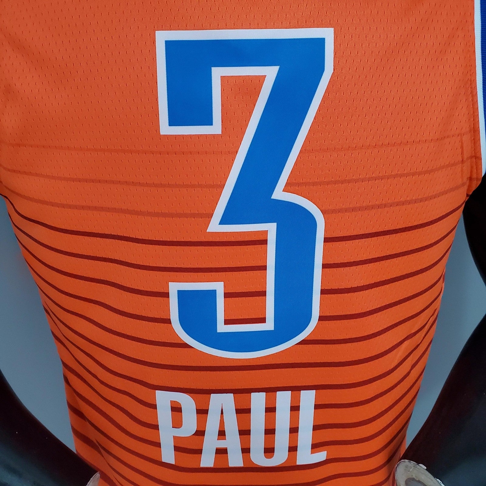 Paul#3 Thunder Jordan Orange Nba Jersey