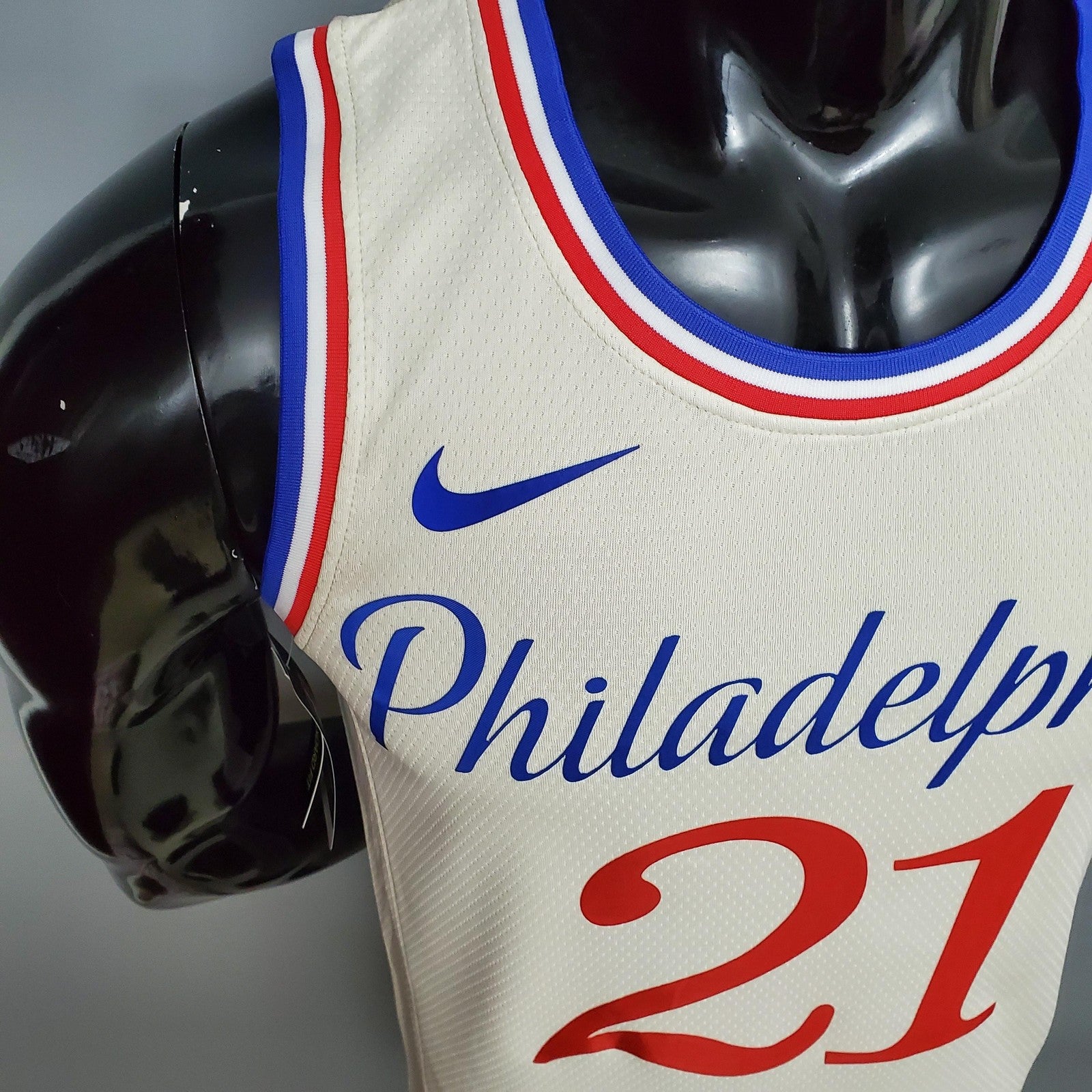 2020 Philadelphia 76ers Embiid#21 City Limited Edition Beige