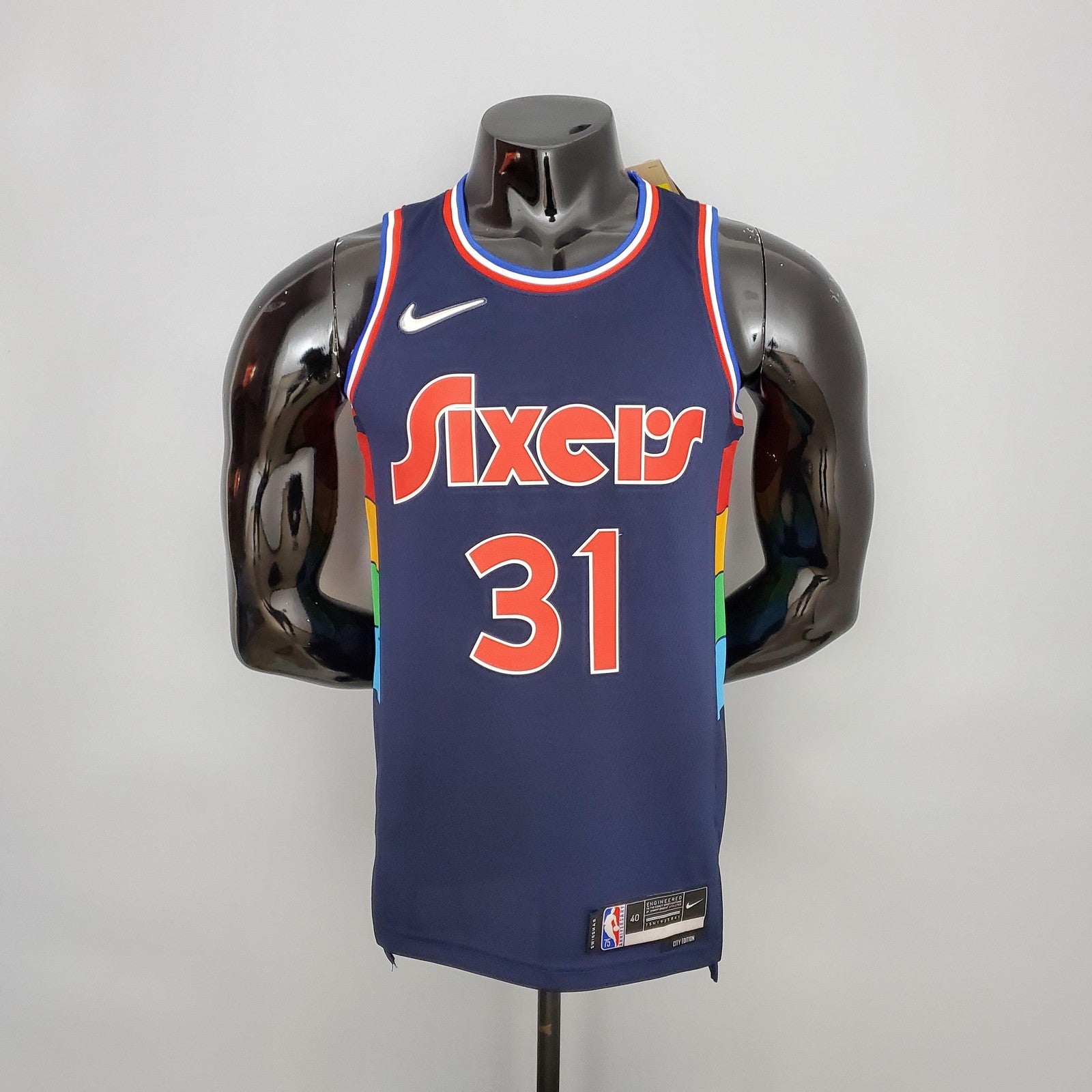 2022 Curry#31 76ers Royal Blue Nba Jersey