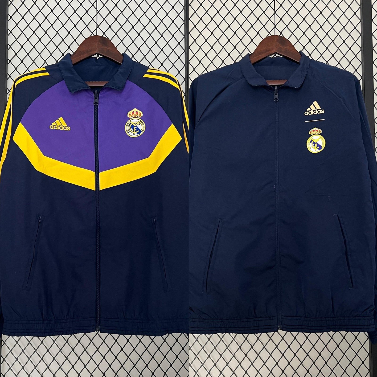 24 25 Real Madrid Trench Coat Reversible 7