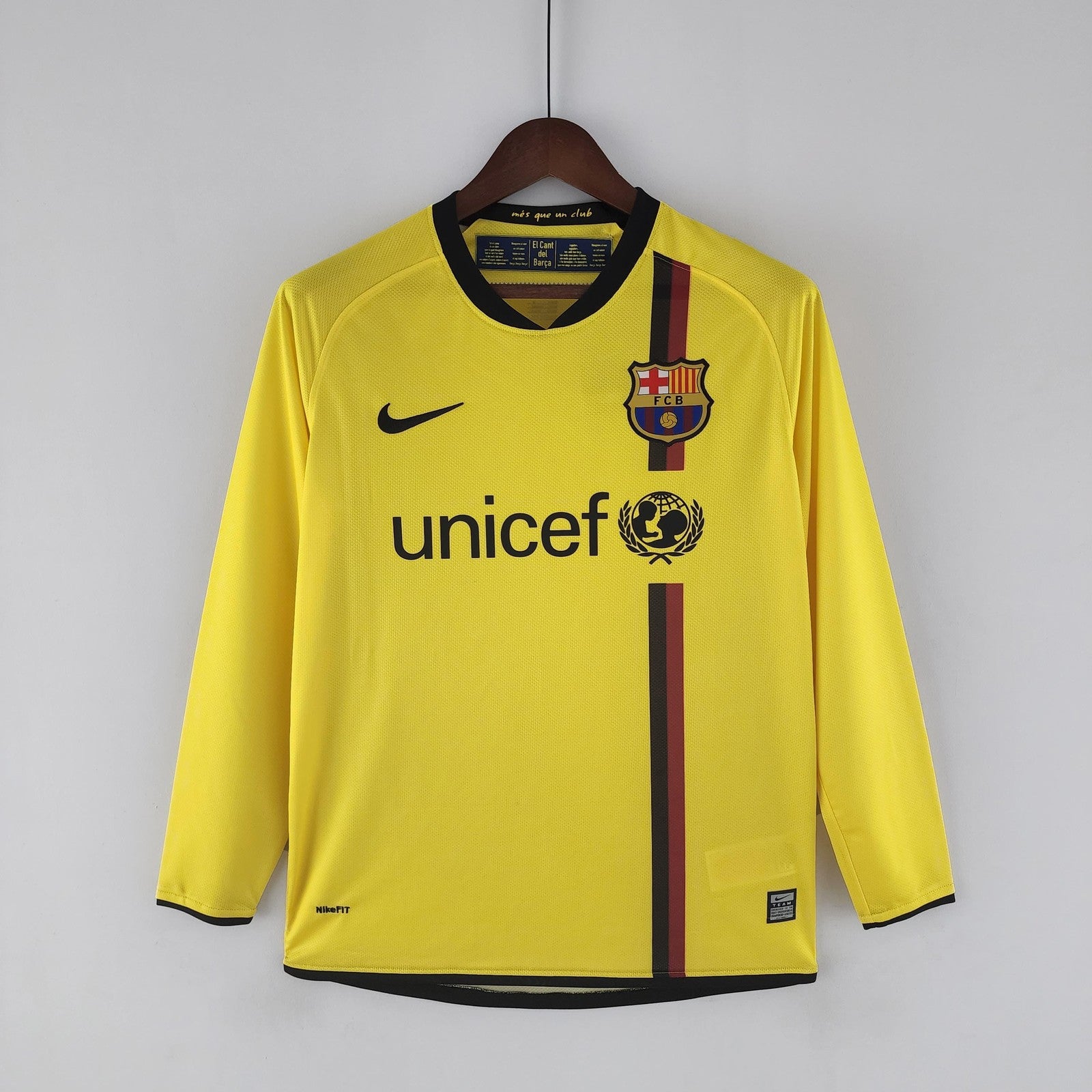 Retro Long Sleeve Barcelona 08 09 Away